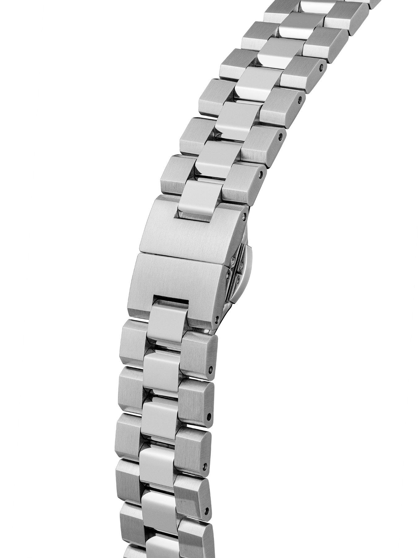 Image 5 of 7 of Vivienne Westwood Dulwich Quartz Watch with Coral Pink Dial and Stainless Steel Bracelet