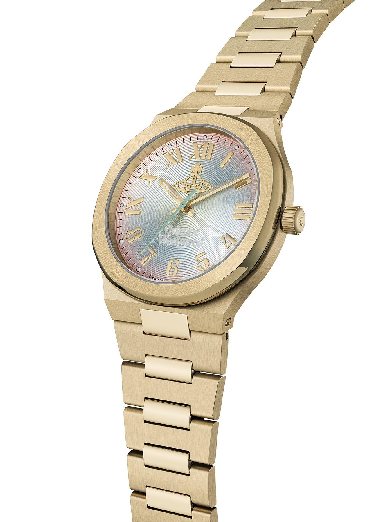 Image 3 of 7 of Vivienne Westwood Merton Quartz with Multi Coloured Dial and Gold Stainless Steel Bracelet