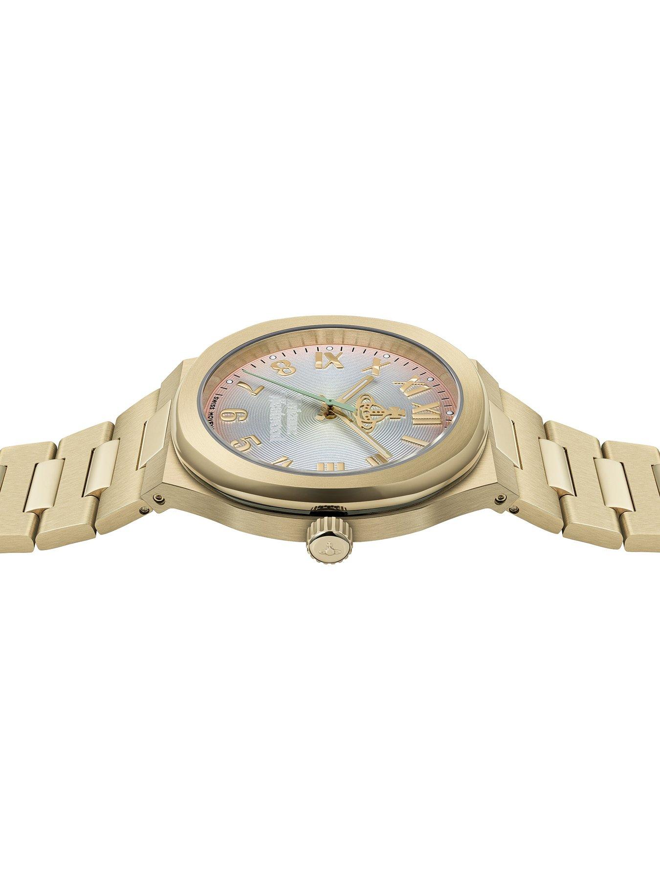 Image 4 of 7 of Vivienne Westwood Merton Quartz with Multi Coloured Dial and Gold Stainless Steel Bracelet