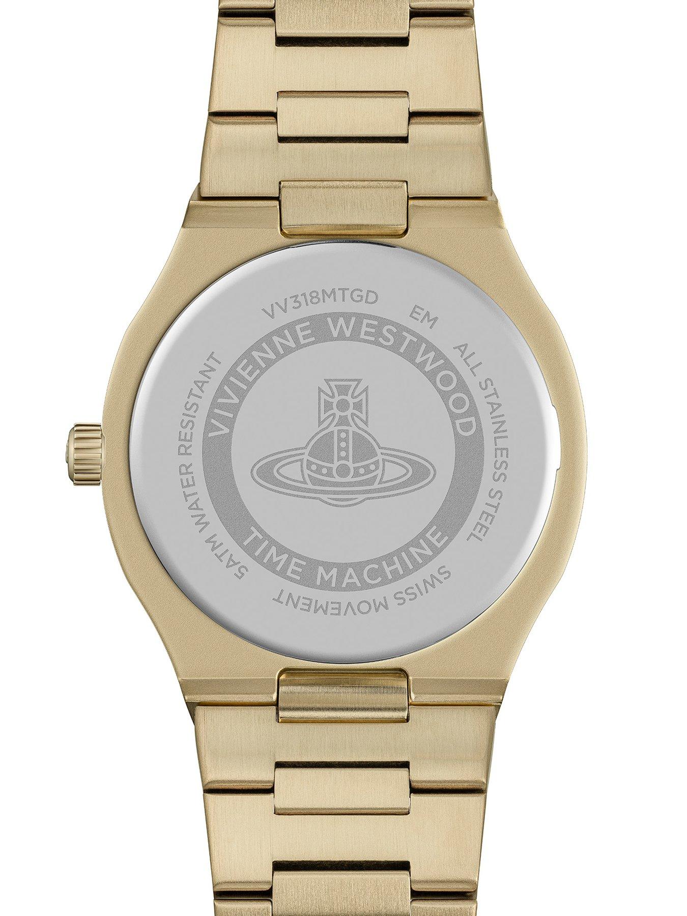 Image 6 of 7 of Vivienne Westwood Merton Quartz with Multi Coloured Dial and Gold Stainless Steel Bracelet