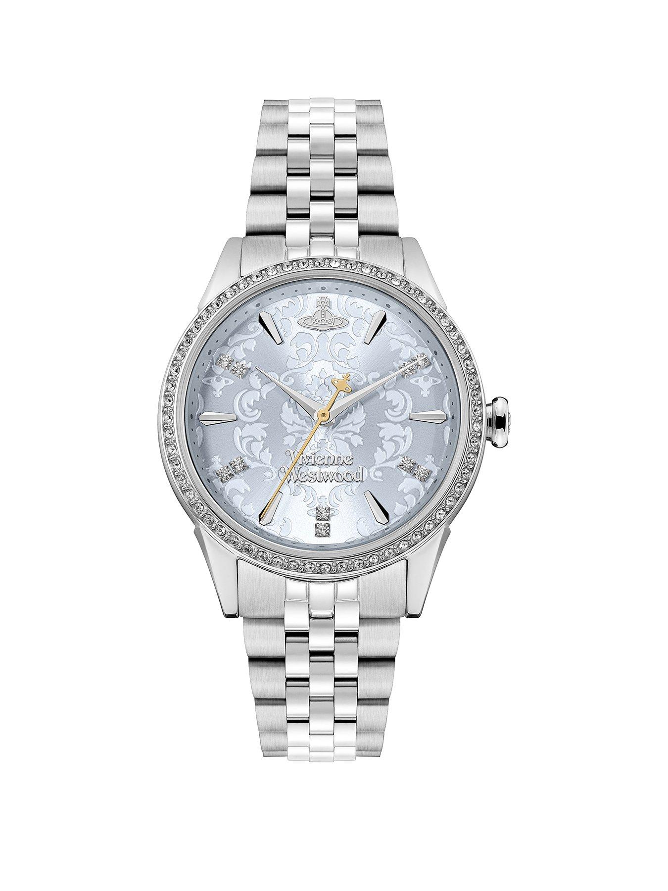 Vivienne Westwood Little Wallace Ladies Quartz Watch Pale Blue Dial Stainless Steel Case and Bracelet