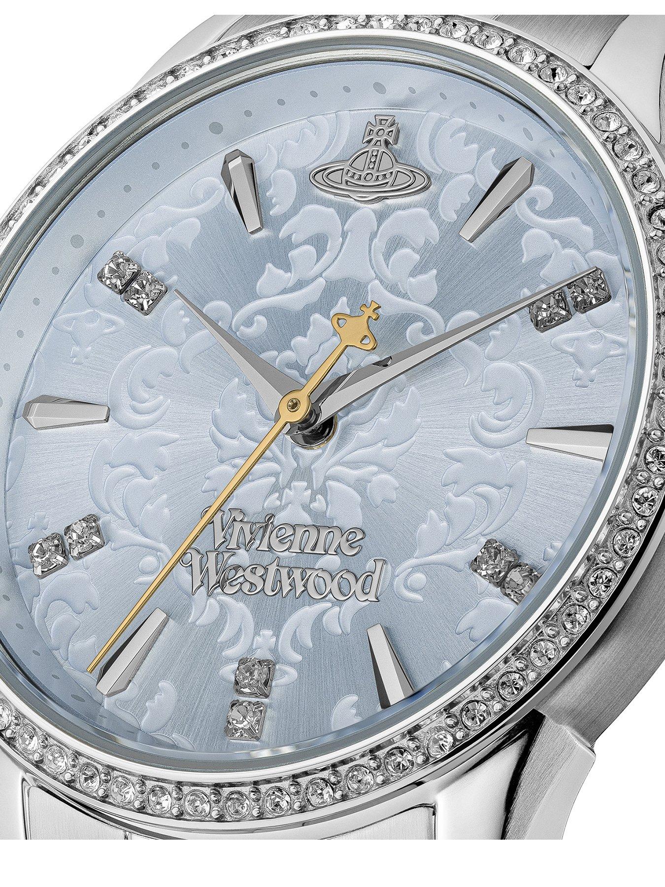 Image 2 of 7 of Vivienne Westwood Little Wallace Ladies Quartz Watch Pale Blue Dial Stainless Steel Case and Bracelet