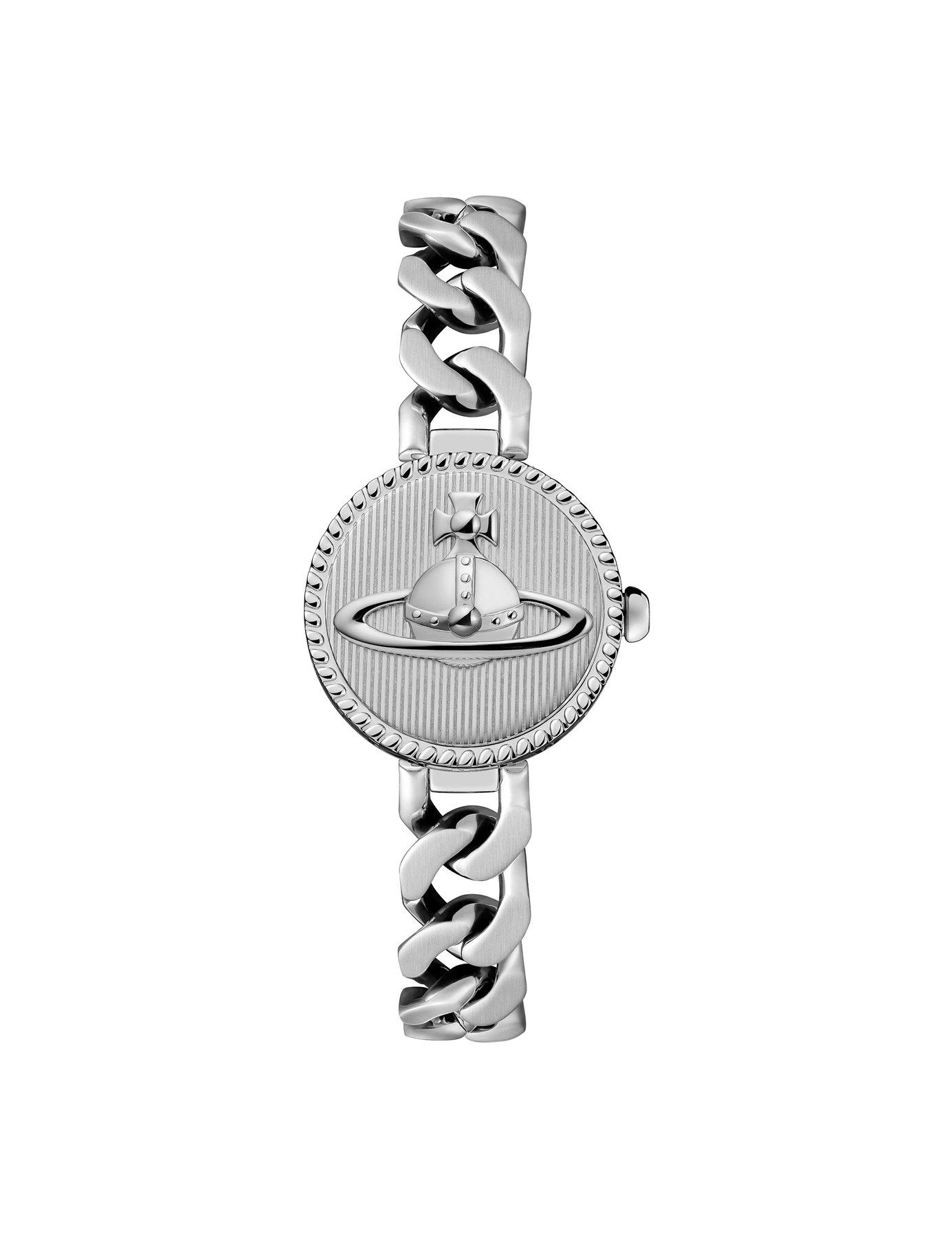 Vivienne Westwood Orb Button Ladies Quartz Watch Silver Dial