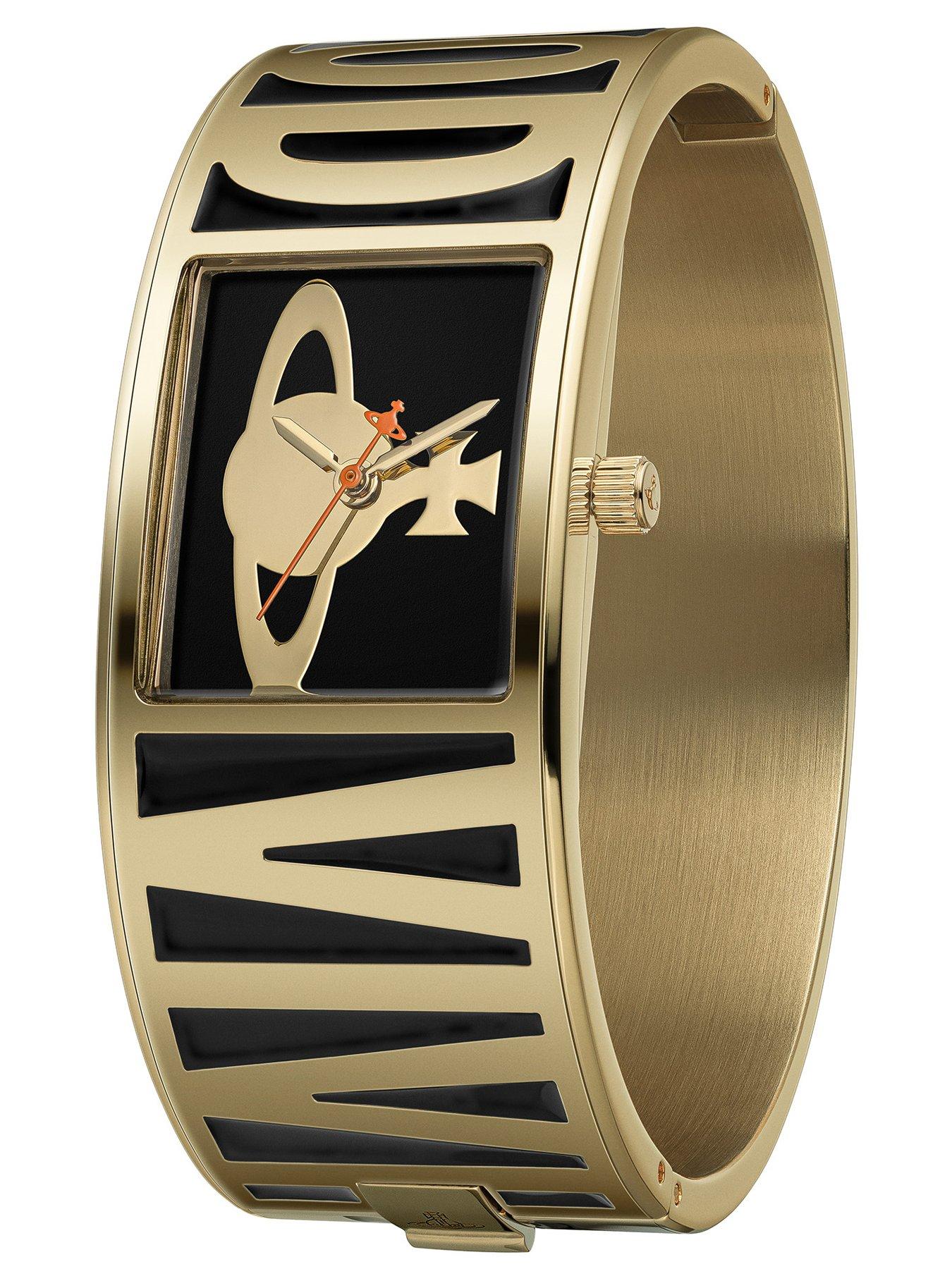 Image 2 of 6 of Vivienne Westwood Belvoir Ladies Quartz Watch, Black Stainless Steel Bangle