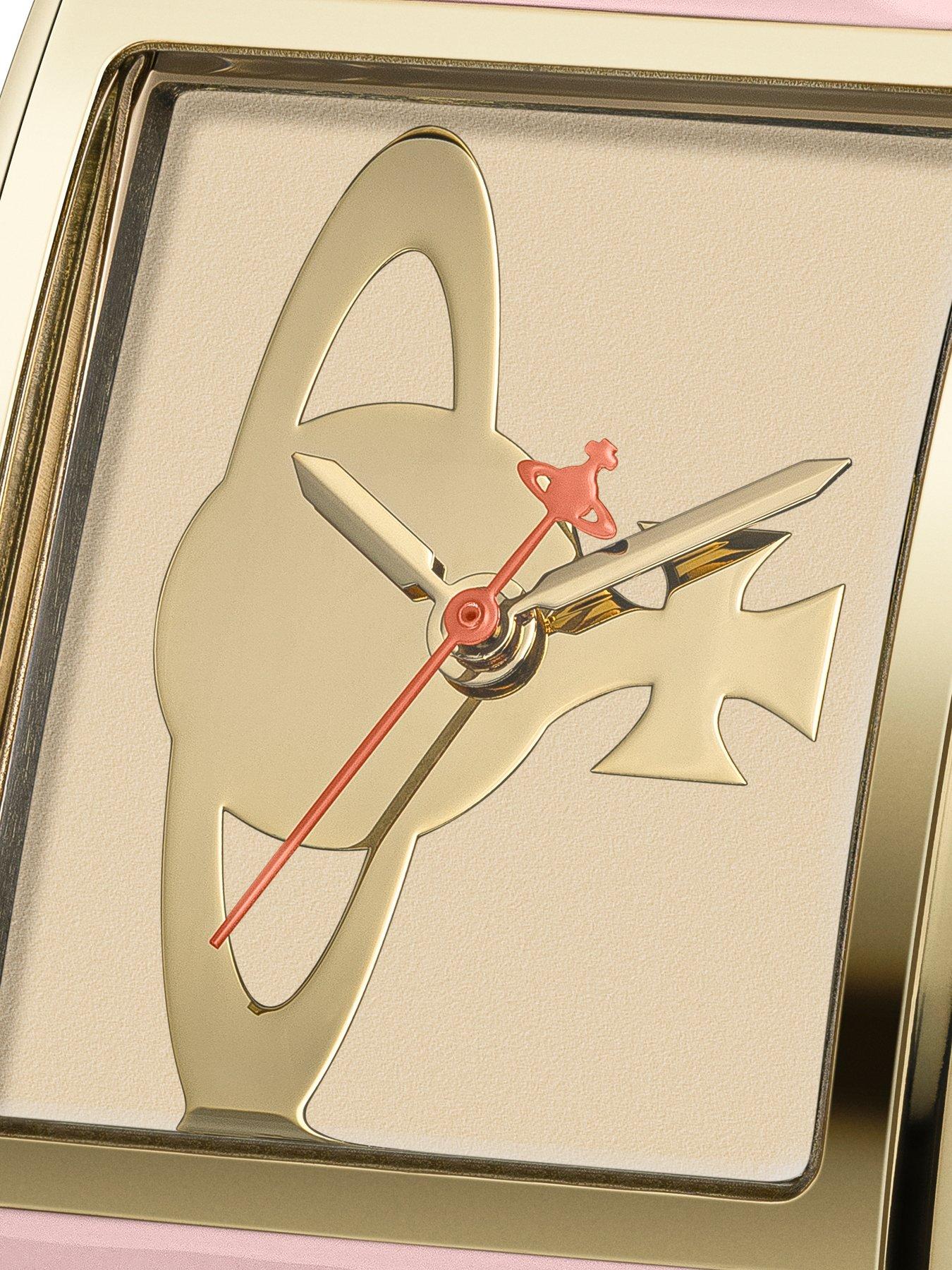 Image 4 of 6 of Vivienne Westwood Belvoir Ladies Quartz Watch, Pink Stainless Steel Bangle