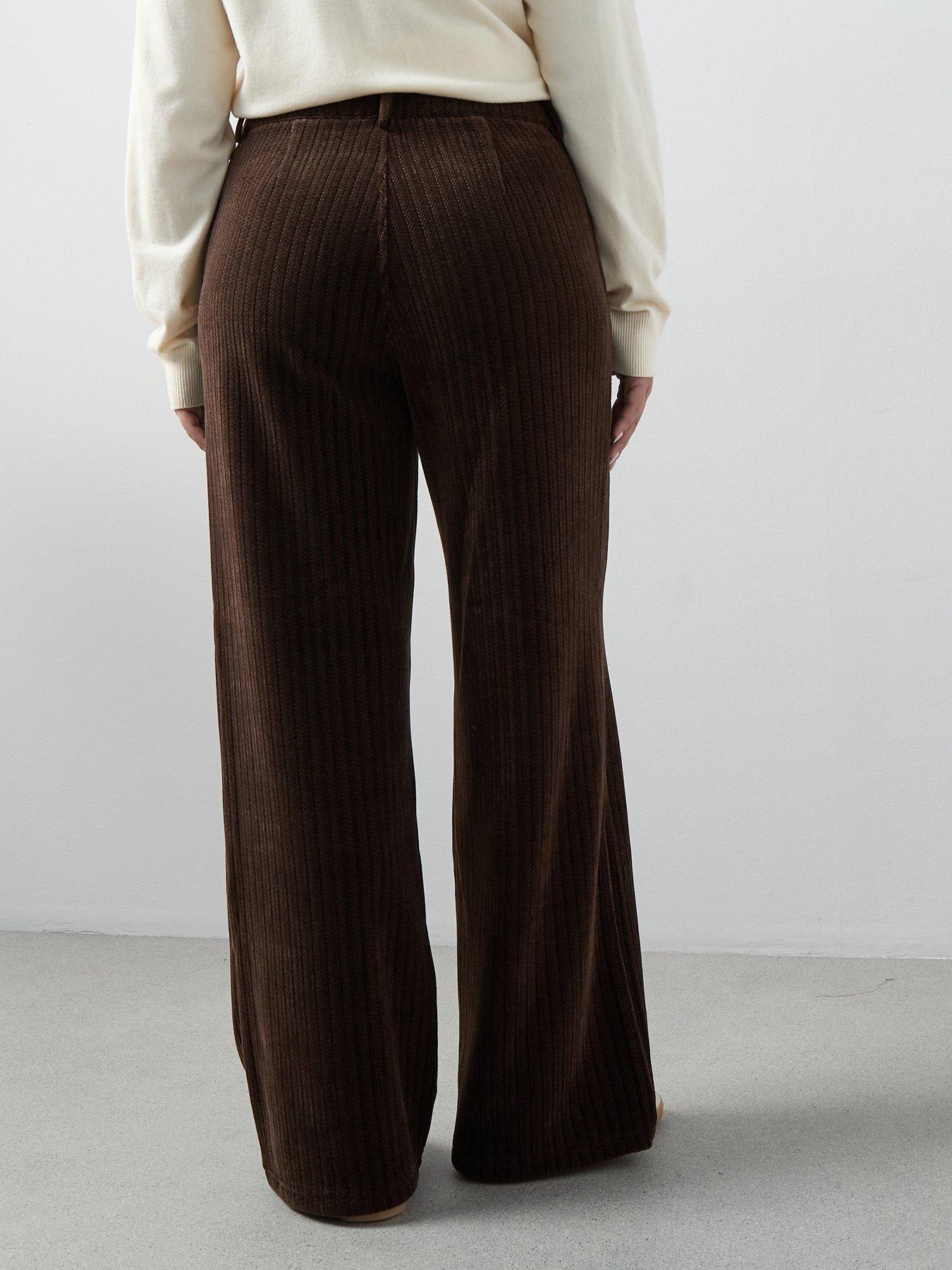 Image 2 of 6 of The Very Collection Curve Wide Leg&nbsp;Cord Trouser - Brown