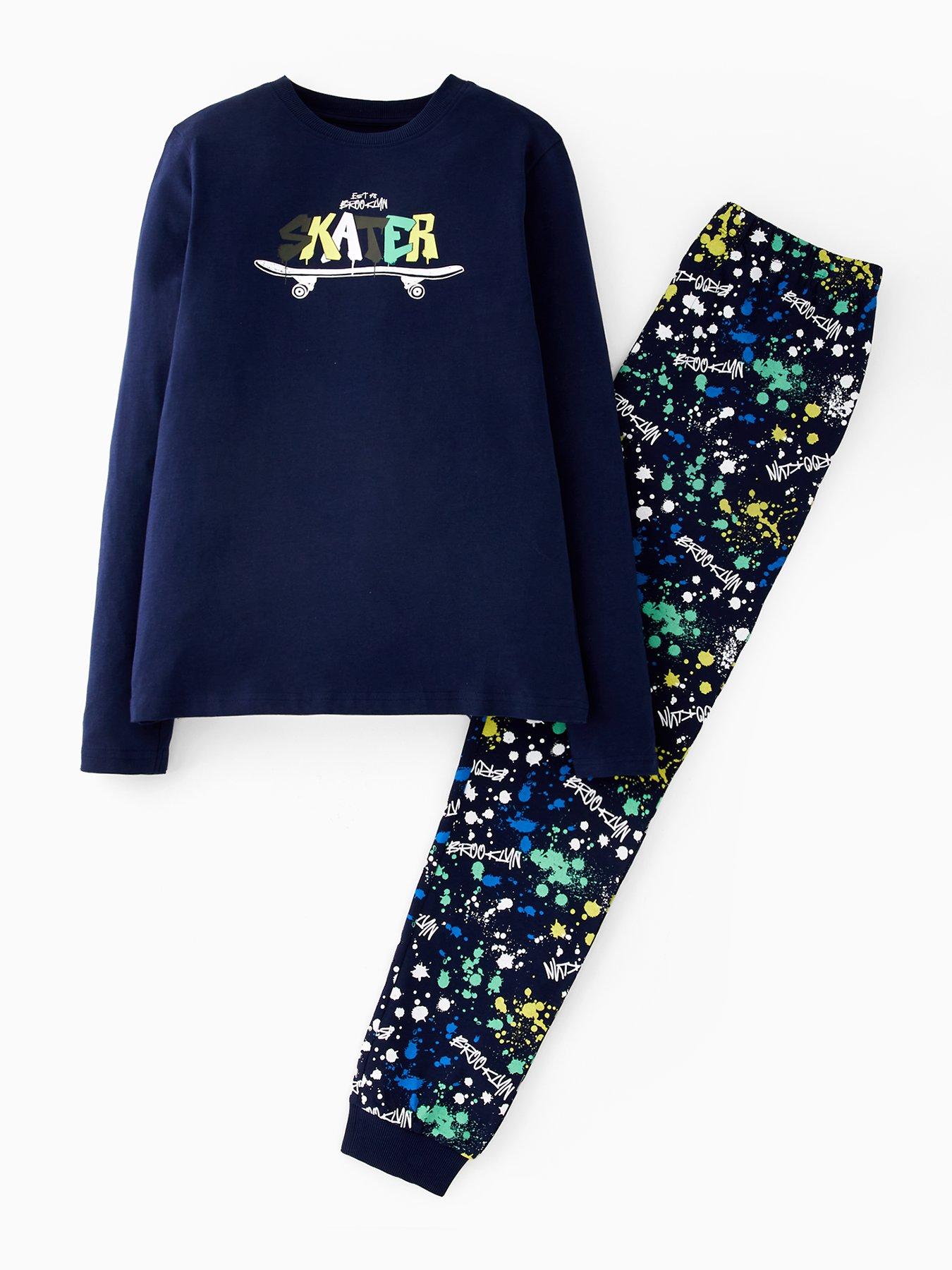 v-by-very-boys-skater-pyjama-set-multi