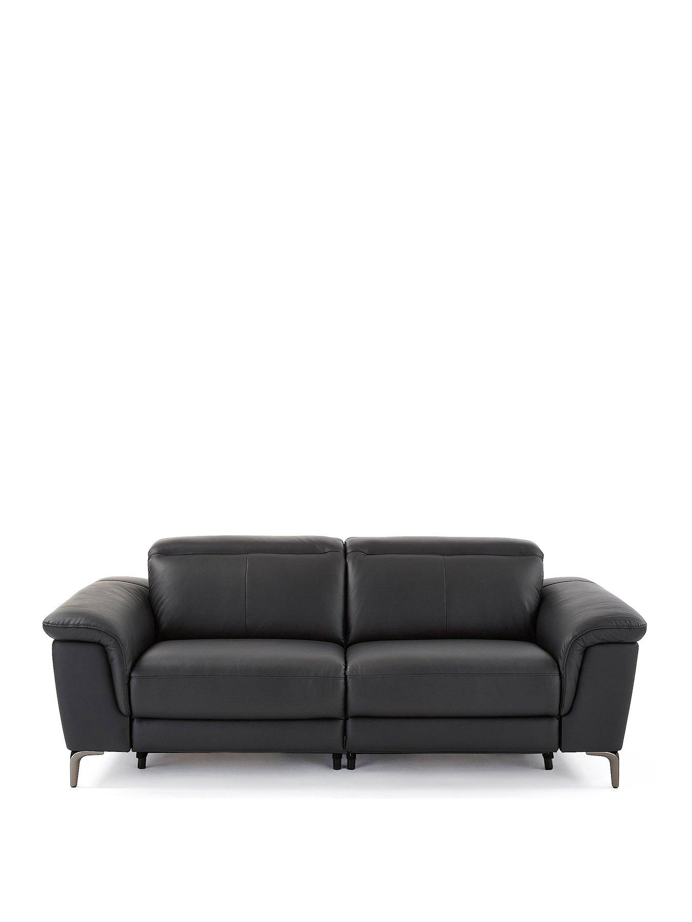 Image 2 of 7 of The Very Collection Lorenza 3 Seater Leather/Faux Leather Power Recliner - FSC&reg; Certified