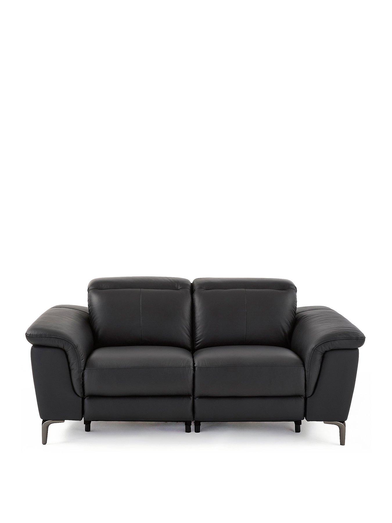  image of very-home-lorenza-2-seaternbspleatherfaux-leather-power-recliner-sofa