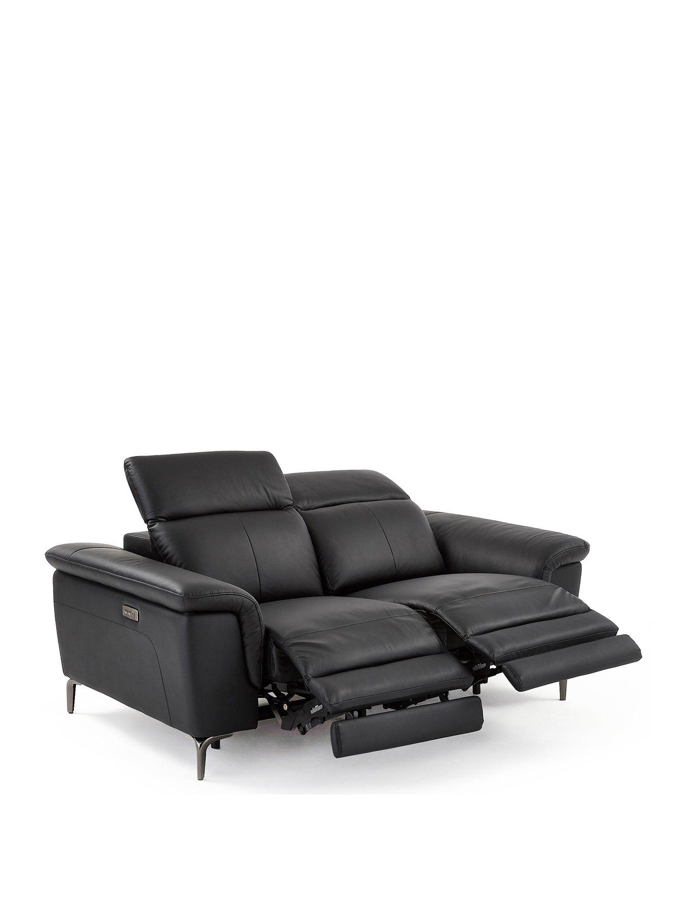  image of very-home-lorenza-2-seaternbspleatherfaux-leather-power-recliner-sofa