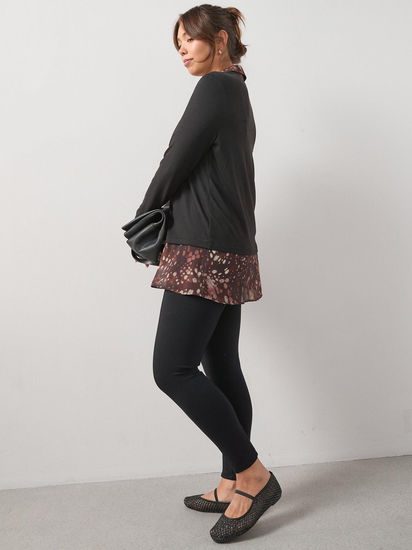 Image 6 of 6 of V by Very Curve 2 In 1 Top - Black