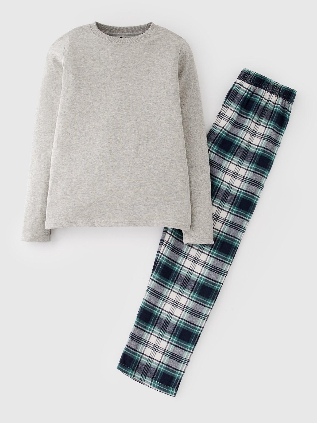 undefined Boys Check Woven Single Pyjama Set - Multi