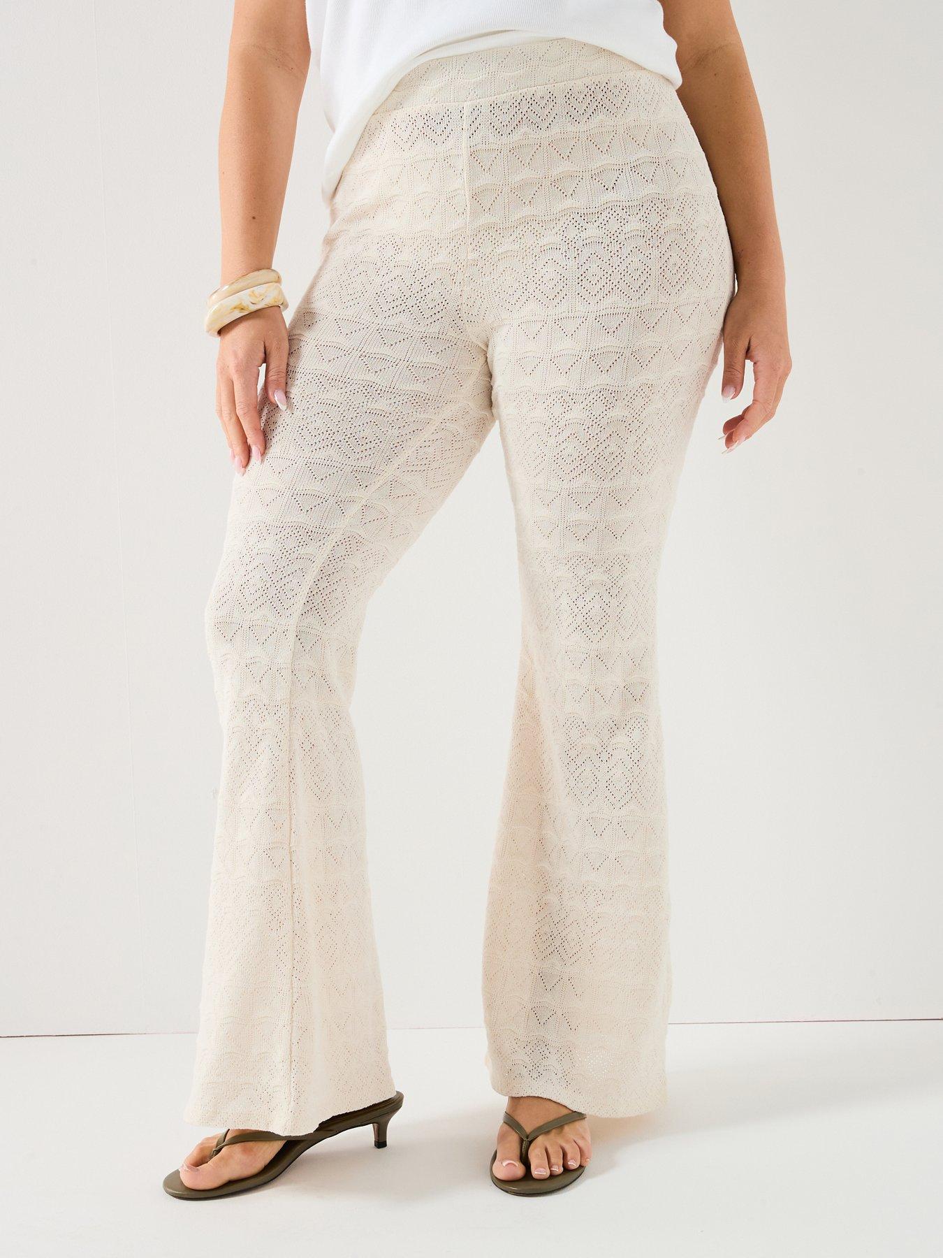 undefined Crochet Kickflare Trouser