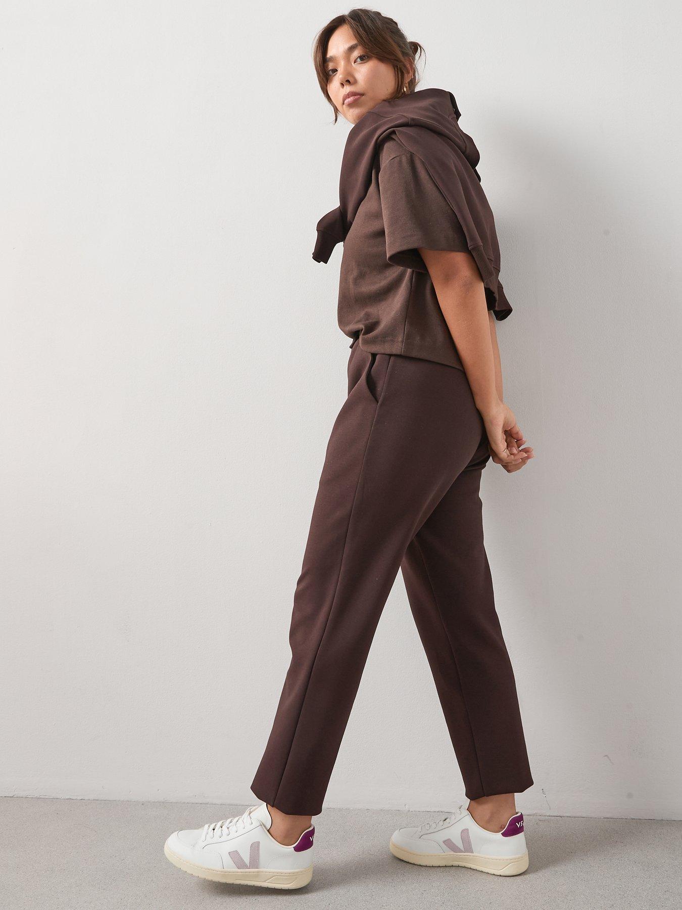 Image 6 of 6 of V by Very Curve Straight Leg Jogger - Brown
