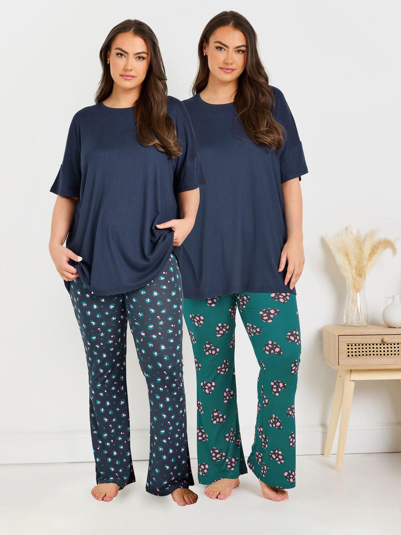 yours-curve-ribbed-sleep-tee-blue