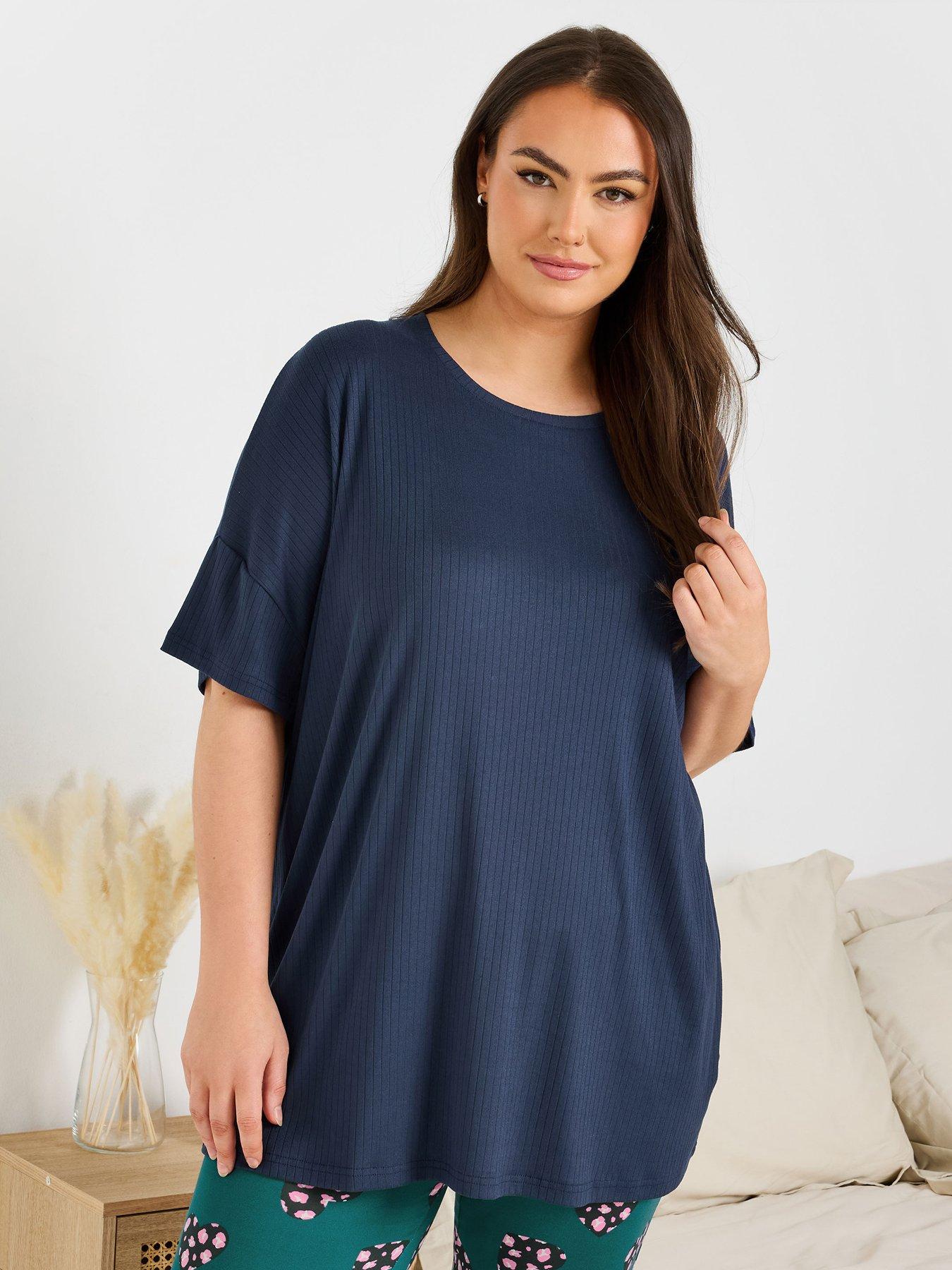  image of yours-curve-ribbed-sleep-tee