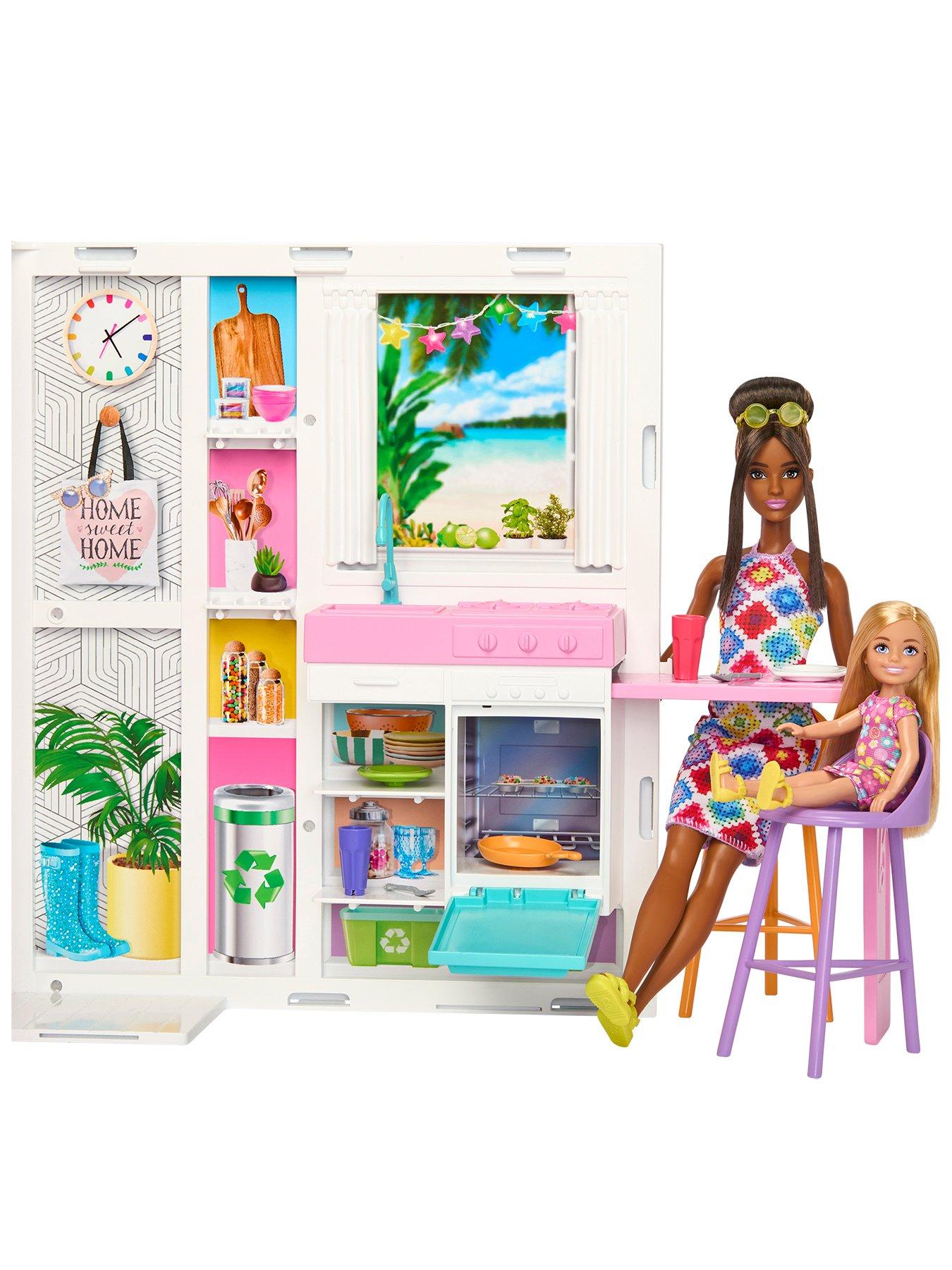 Image 5 of 7 of Barbie Getaway Doll House with Barbie Doll, 4 Play Areas and 11&nbsp;Accessories