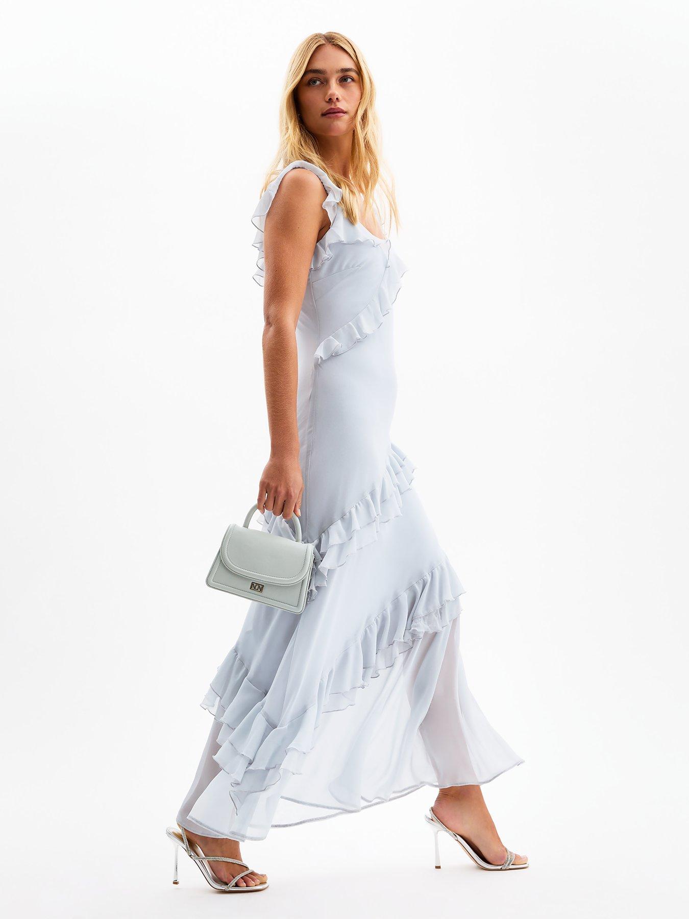 new look asymmetric dress Red Spot Asymmetric Midi Dress