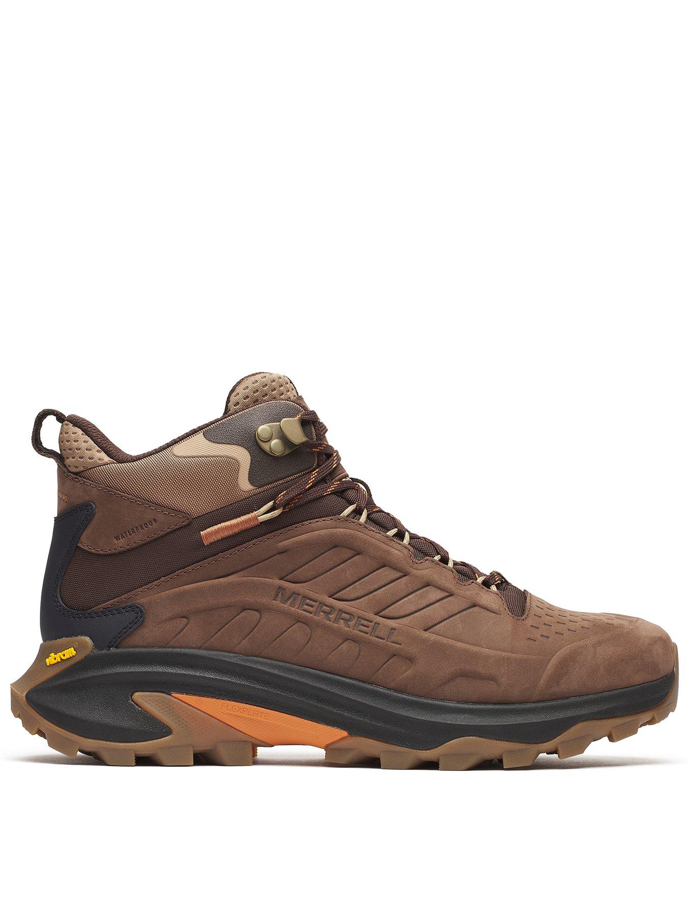 undefined Mens Moab Speed 2L Mid Waterproof Hiking Boots - Brown