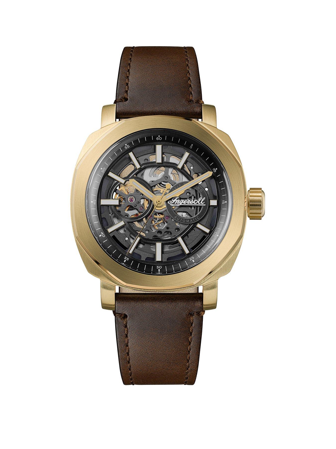 ingersoll-outrider-gents-automatic-watch-black-dial-stainless-steel-case-and-brown-leather-strap