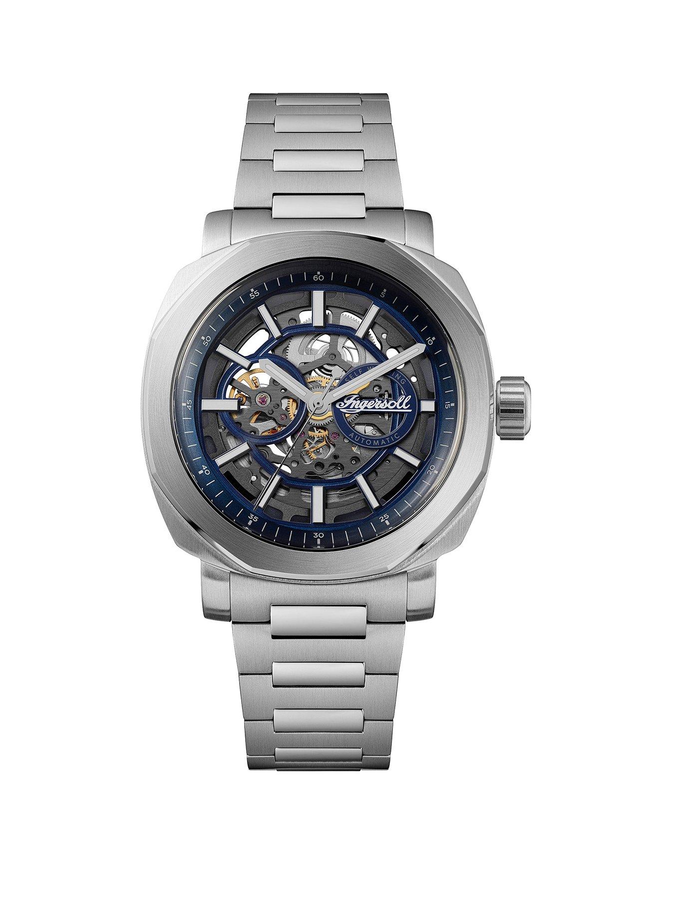 Ingersoll Outrider Automatic Gents Watch, Blue dial, Stainless Steel Case and Bracelet