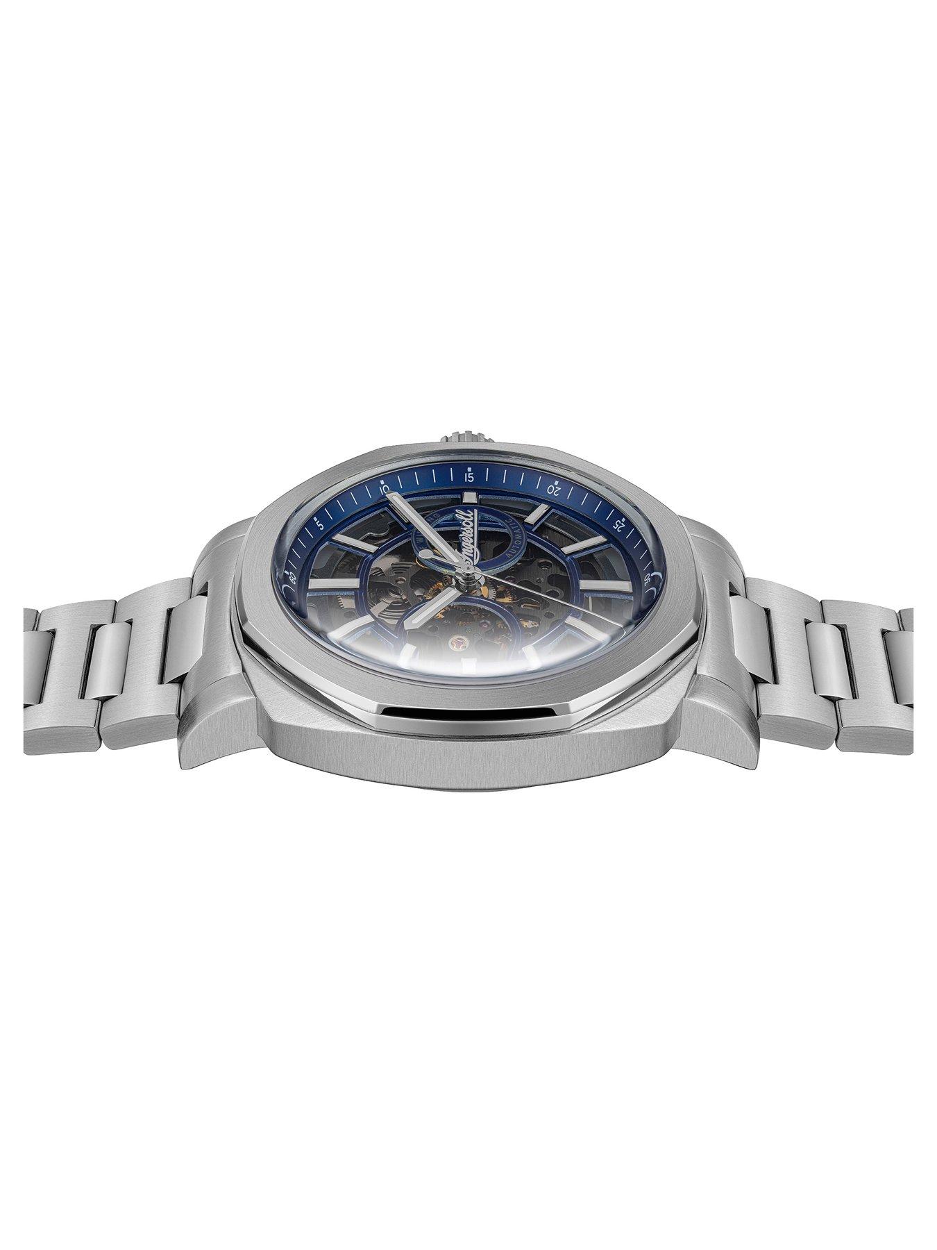 Ingersoll Outrider Automatic Gents Watch, Blue dial, Stainless