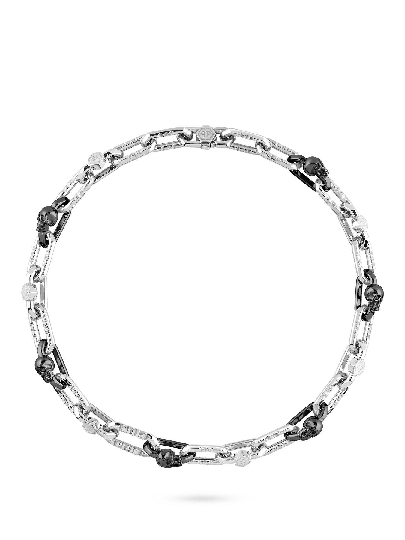 undefined Edge Stainless Steel And Ip Gun 2-Tone Necklace