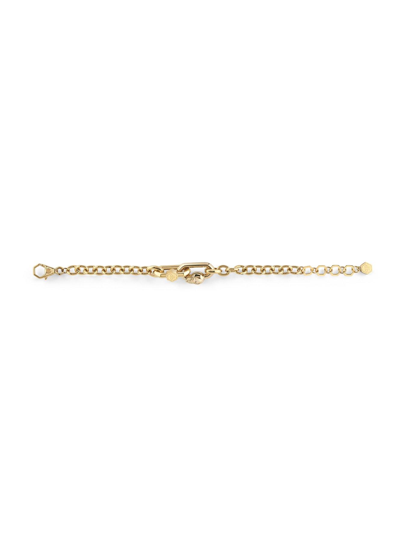Philipp Plein Edge IP Gold Bracelet | Littlewoods