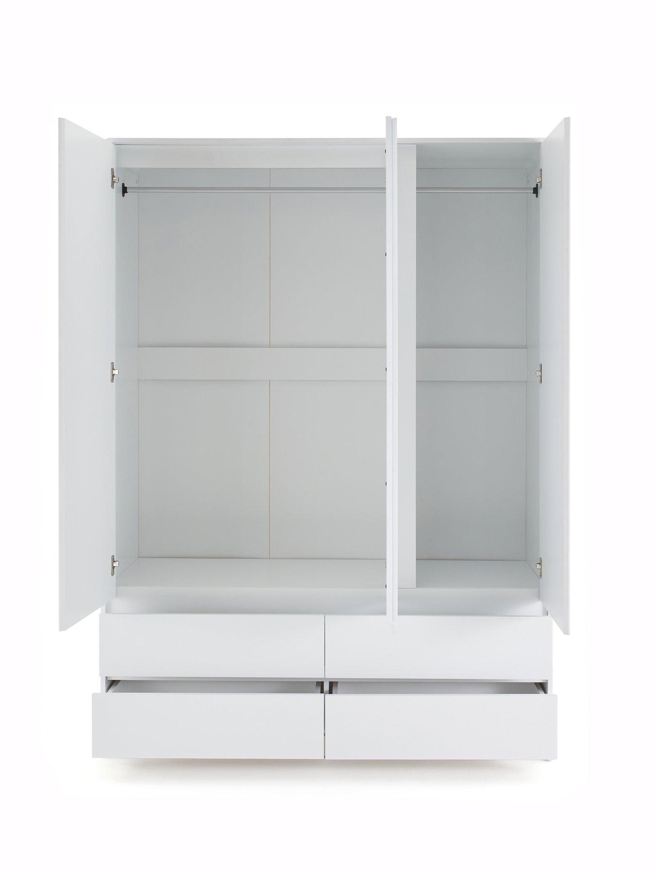 Image 4 of 7 of Very Home Bailey Kids&nbsp;3&nbsp;Door, 4 Drawer Wardrobe&nbsp;- White -&nbsp;FSC&reg; Certified