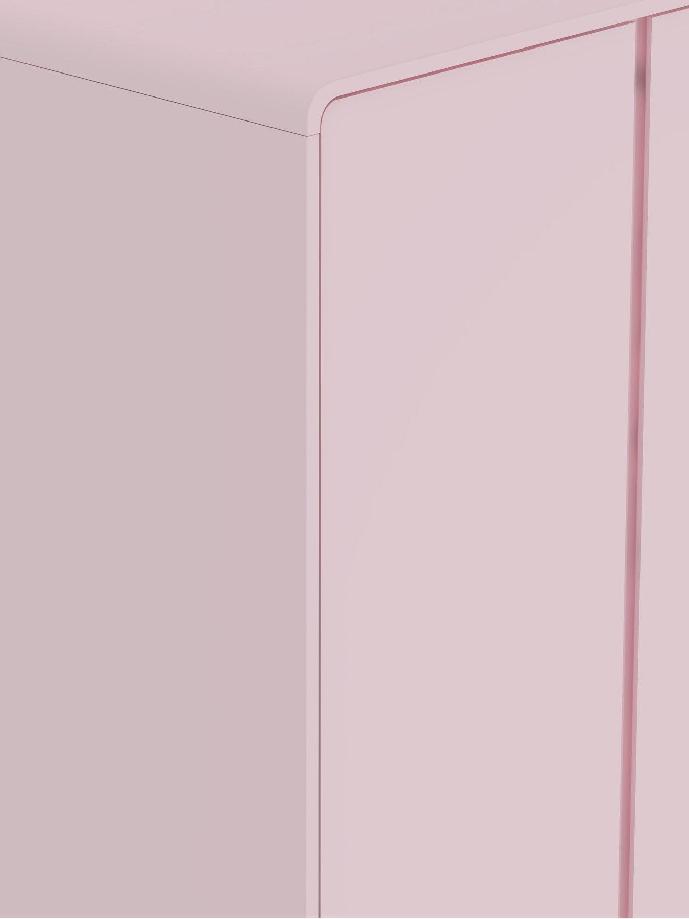 Image 5 of 7 of Very Home Bailey 2 Door, 1 Drawer Wardrobe - Pink&nbsp;- FSC&reg; Certified
