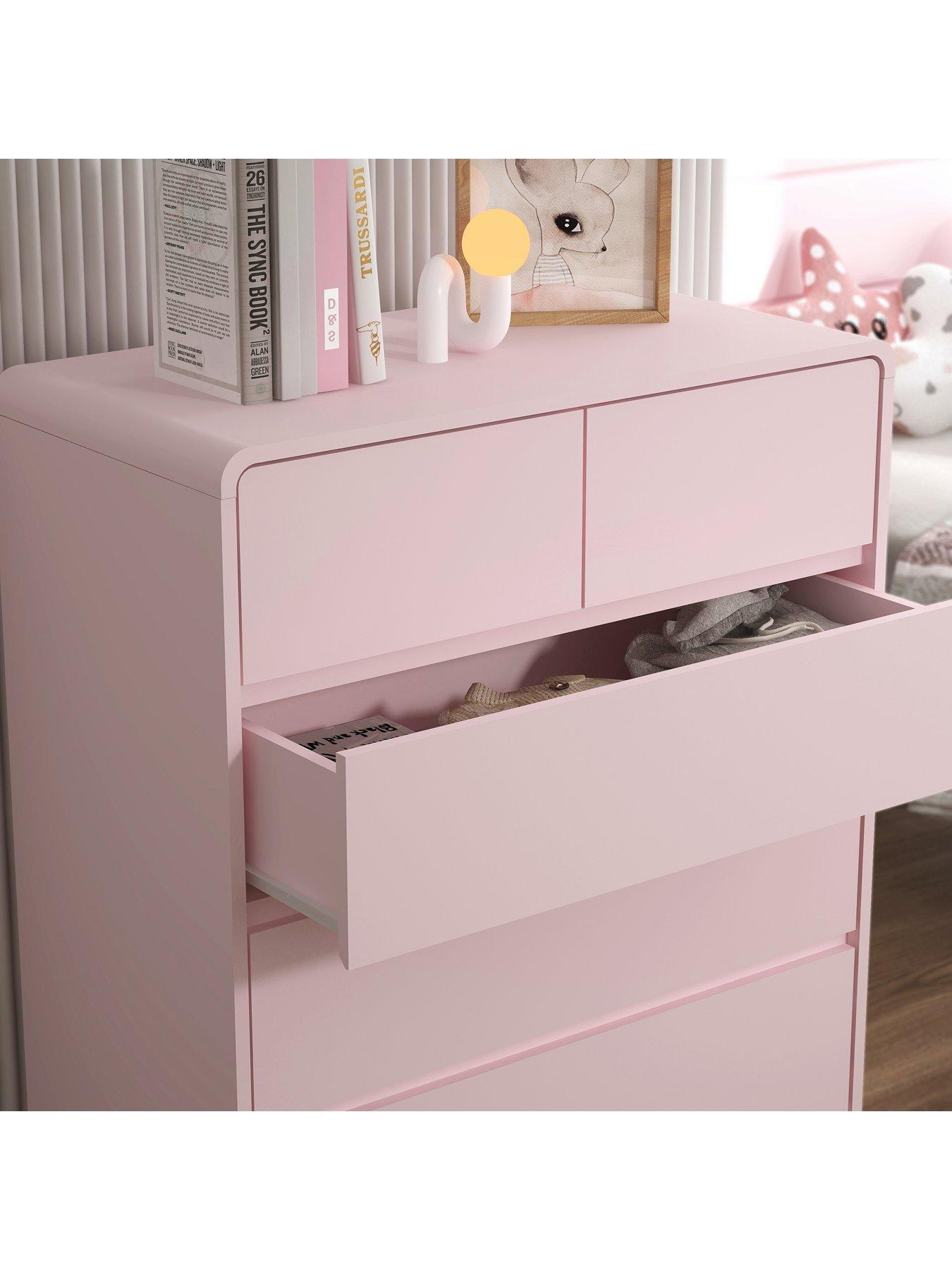 Image 3 of 7 of The Very Collection Bailey Kids 3 + 2 Drawer Chest - Pink - FSC&reg; Certified