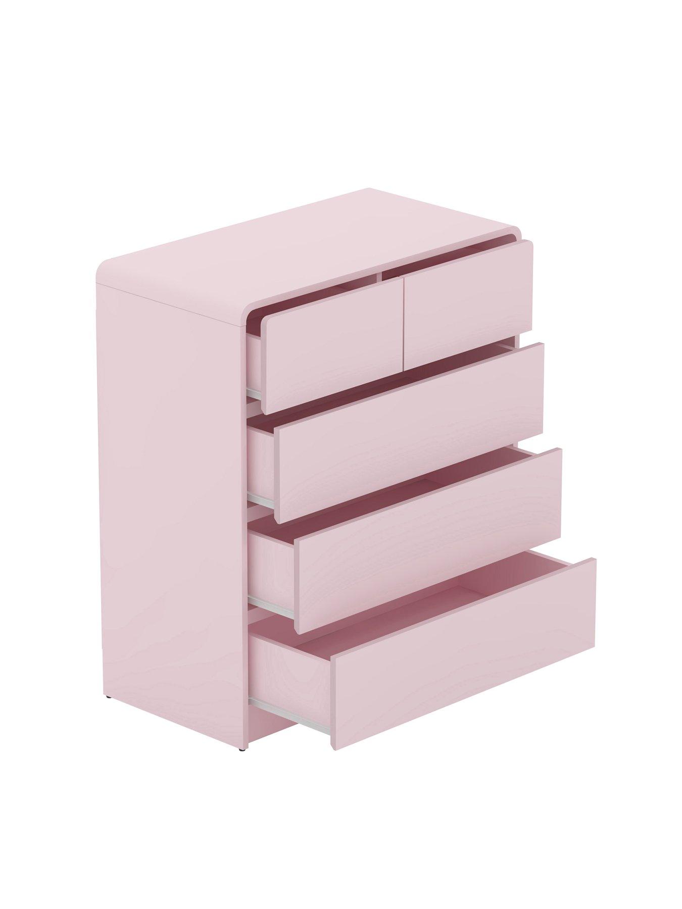 Image 4 of 7 of The Very Collection Bailey Kids 3 + 2 Drawer Chest - Pink - FSC&reg; Certified