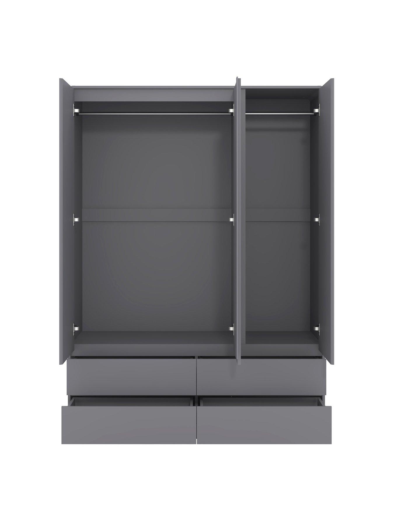  image of very-home-bailey-3-door-4-drw-wardrobe-fscreg-certified