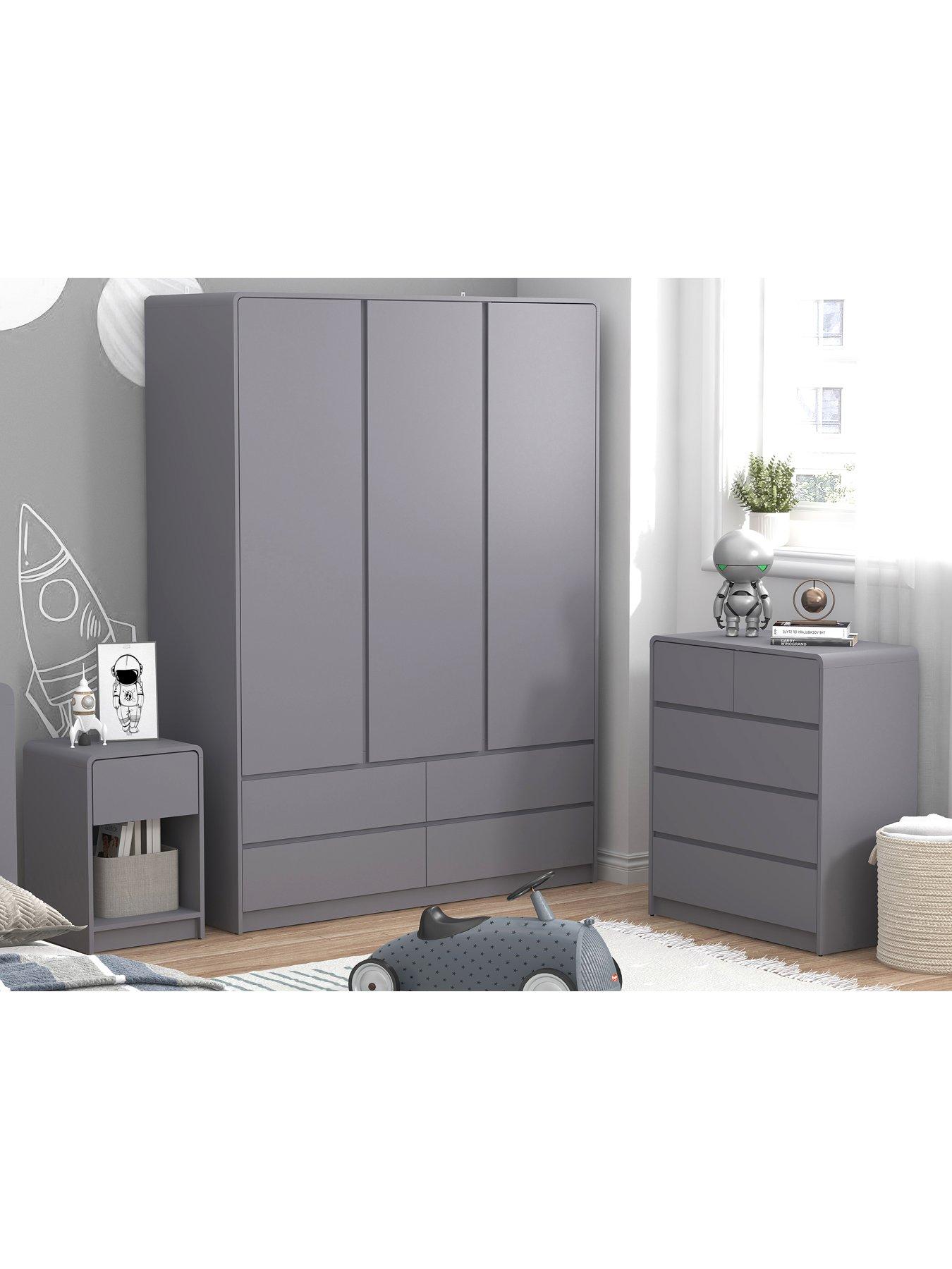  image of very-home-bailey-3-door-4-drw-wardrobe-fscreg-certified