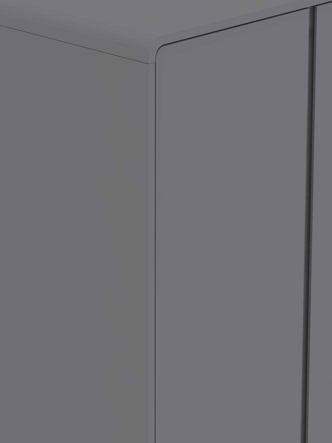 Image 5 of 7 of Very Home Bailey 2 Door, 1 Drawer Wardrobe - Grey - FSC&reg; Certified