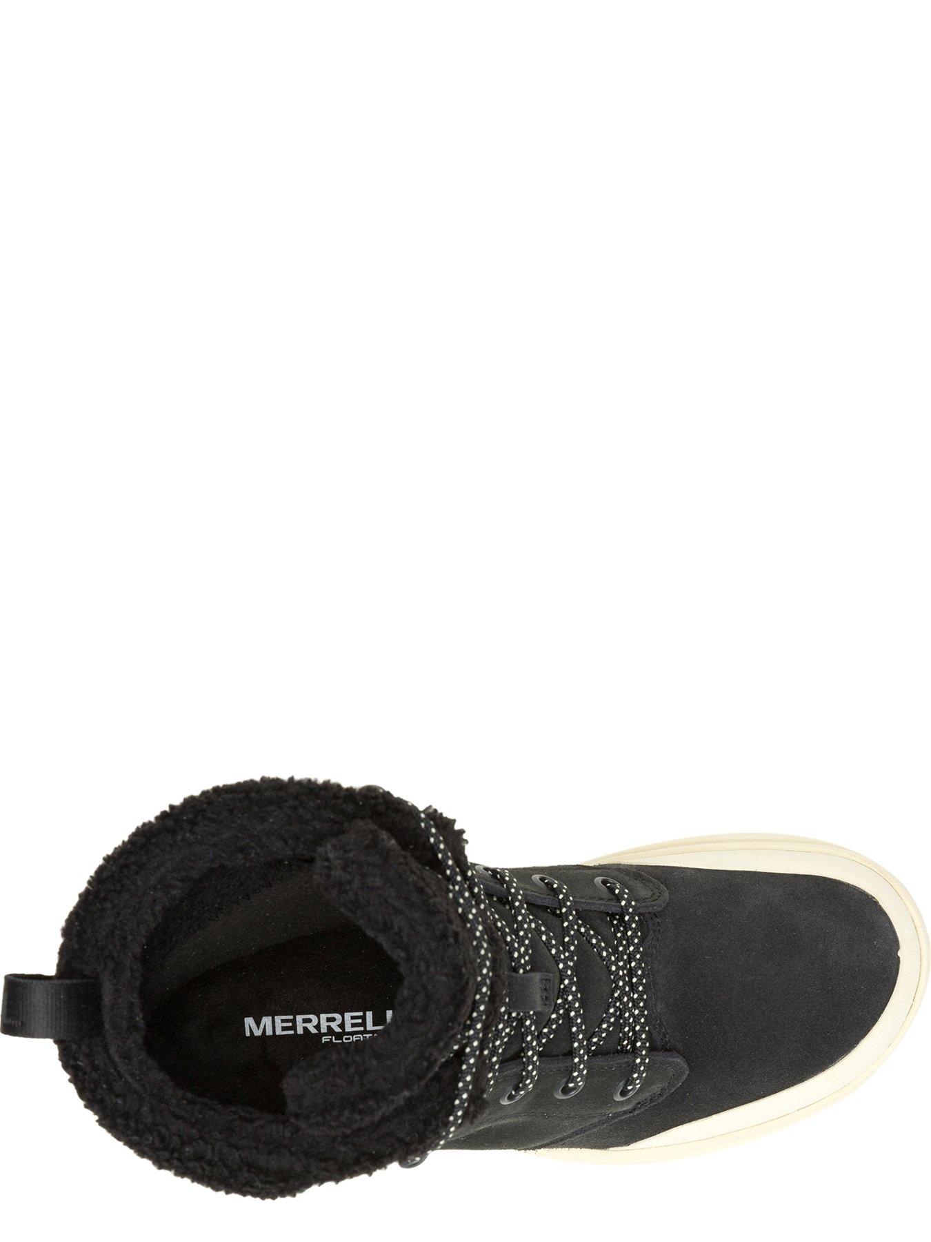 Image 3 of 4 of Merrell Womens Marquette Thermo Lace Waterproof Hiking Boots - Black