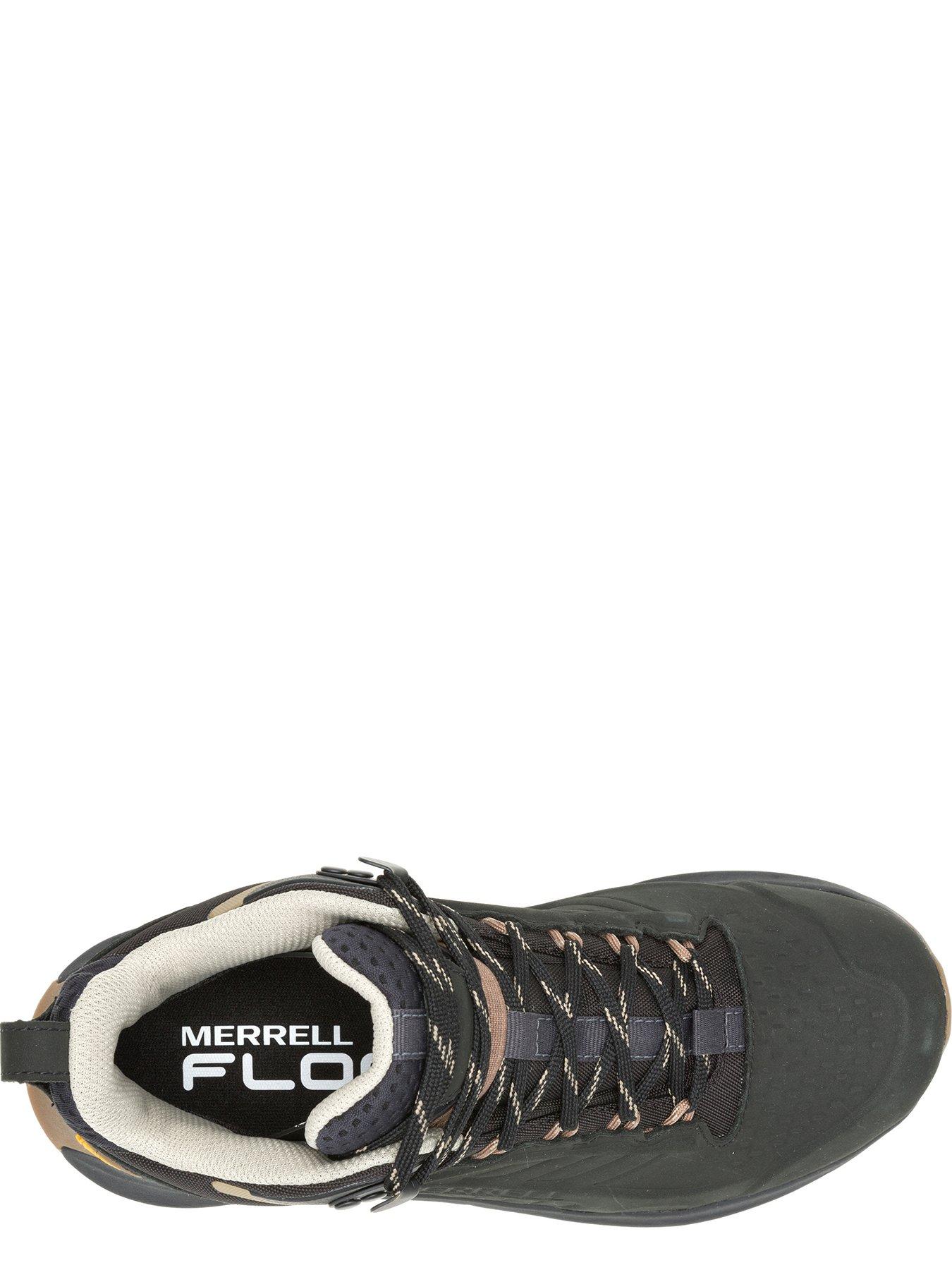 Image 3 of 4 of Merrell Womens Moab Speed 2L Mid Waterproof Hiking Boots - Black