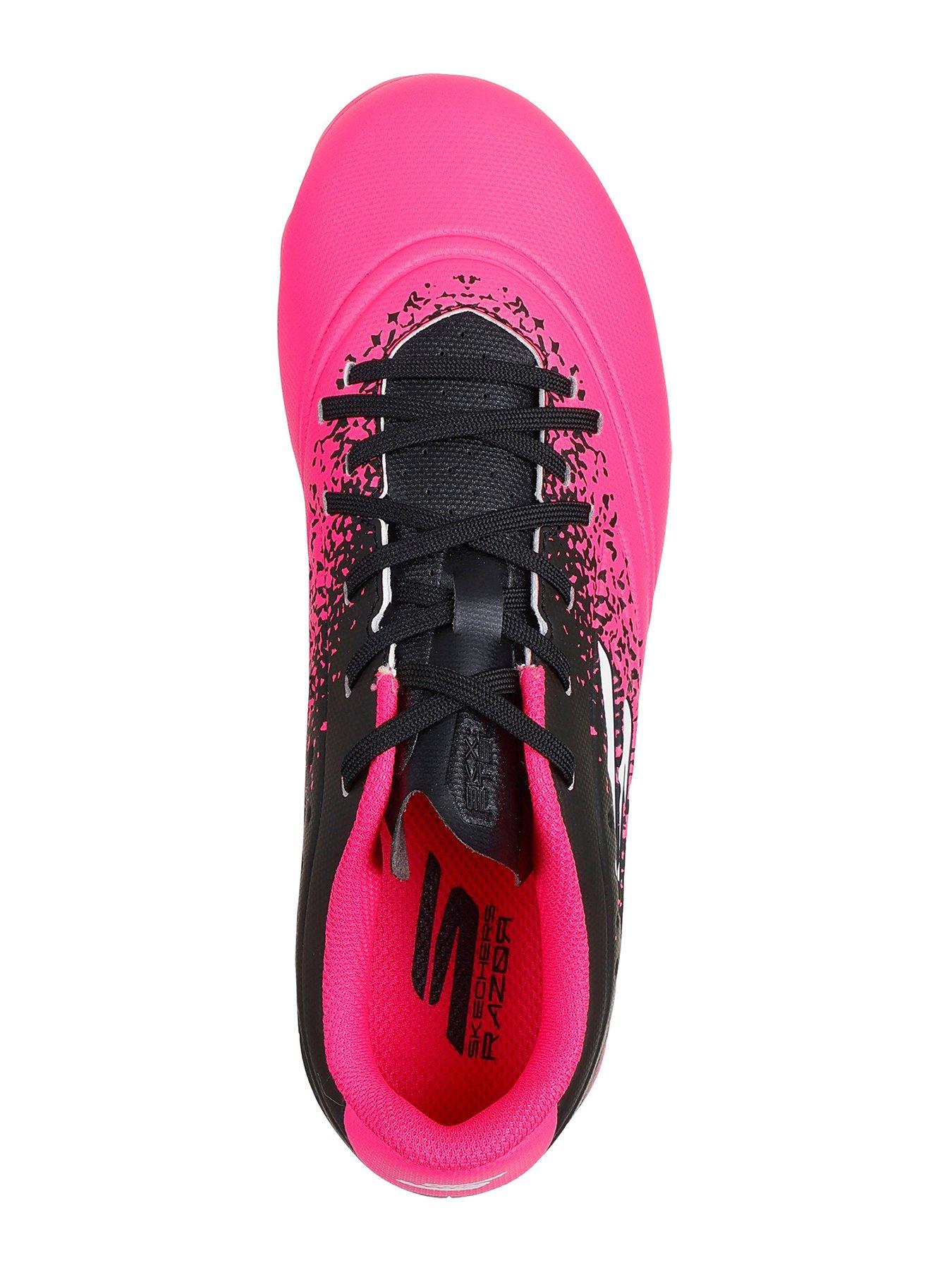  image of skechers-junior-razor-15-firm-ground-football-boots-pink