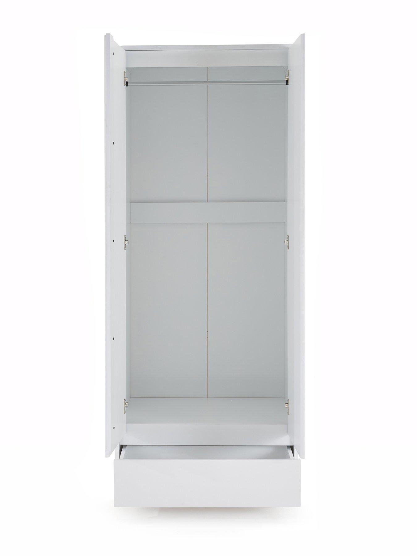  image of very-home-bailey-2-door-1-drw-wardrobe-fscreg-certified