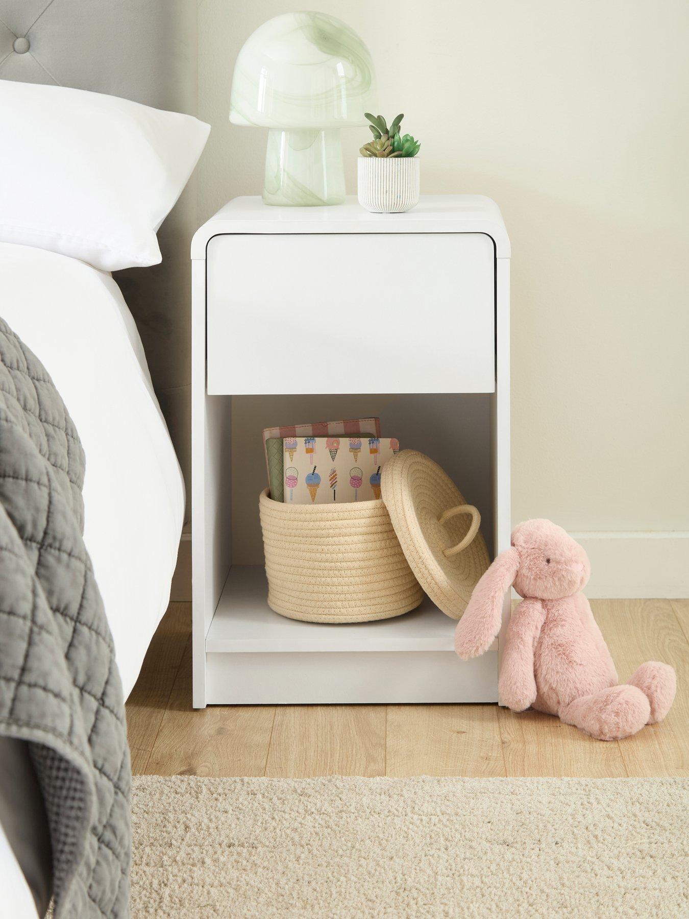 The Very Collection Bailey Kids Bedside Table - White - FSC® Certified
