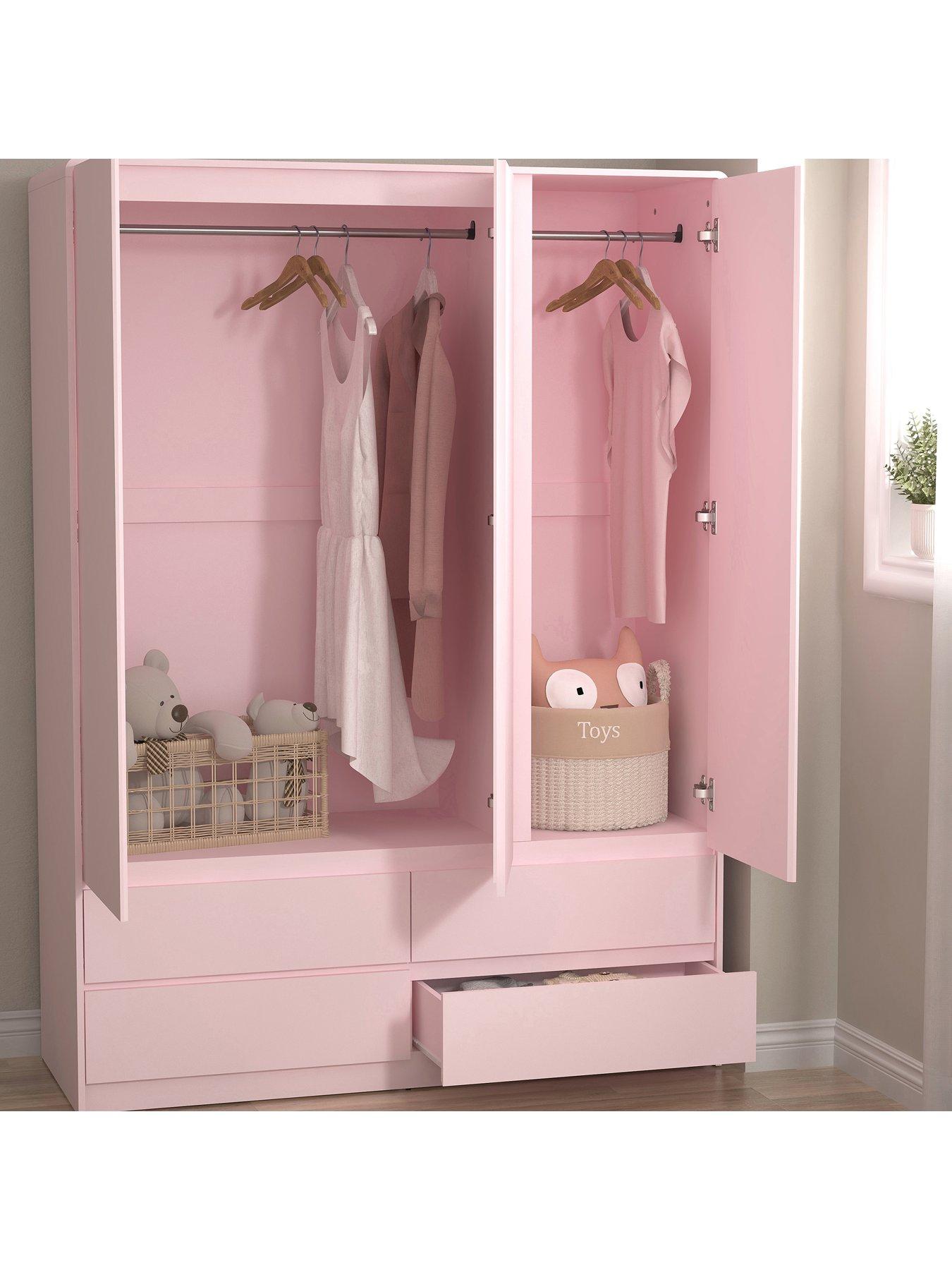 Image 3 of 7 of Very Home Bailey 3 Door 4 Drw Wardrobe - FSC&reg; Certified