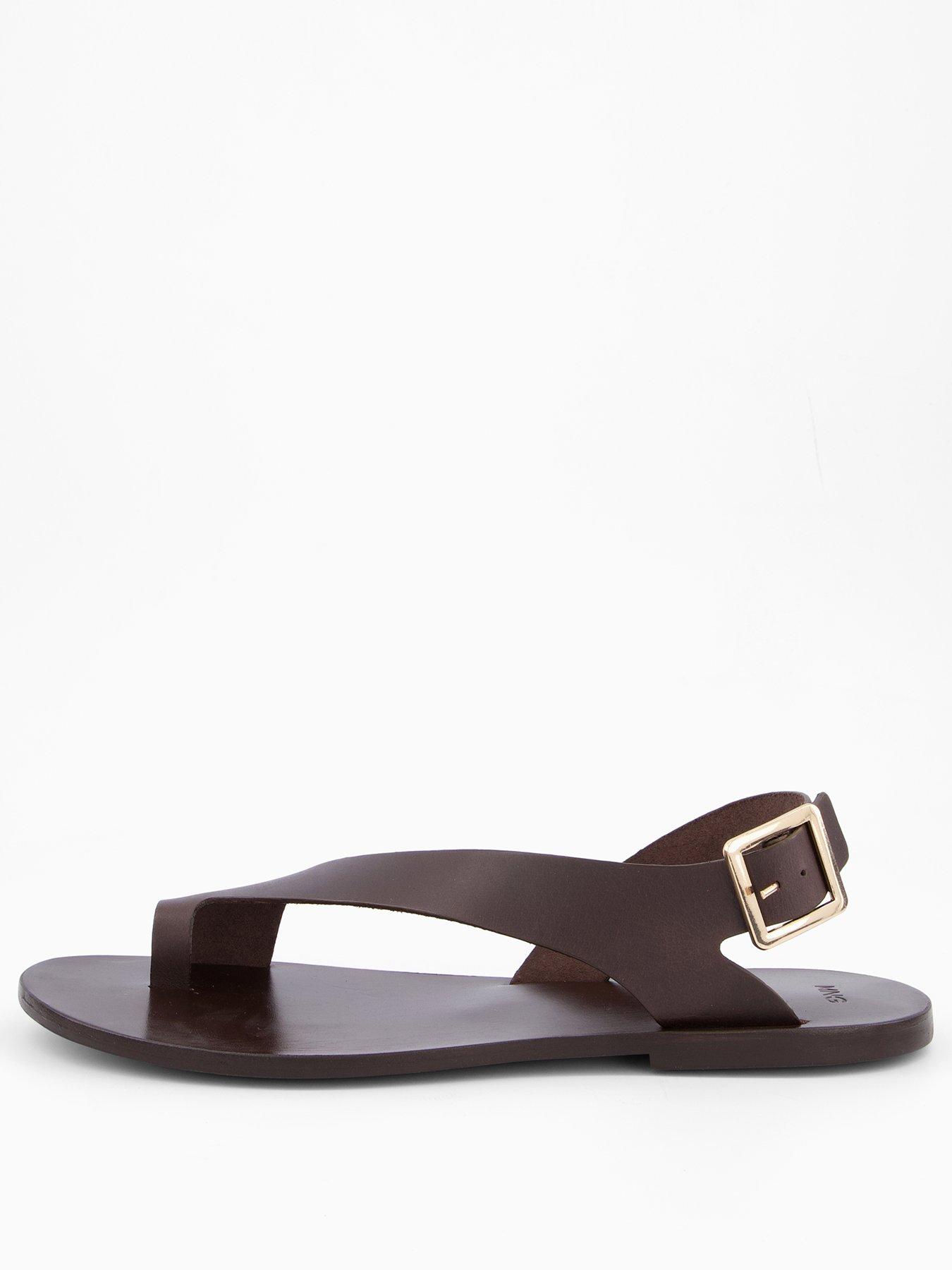  image of mango-sandals-bell-brown