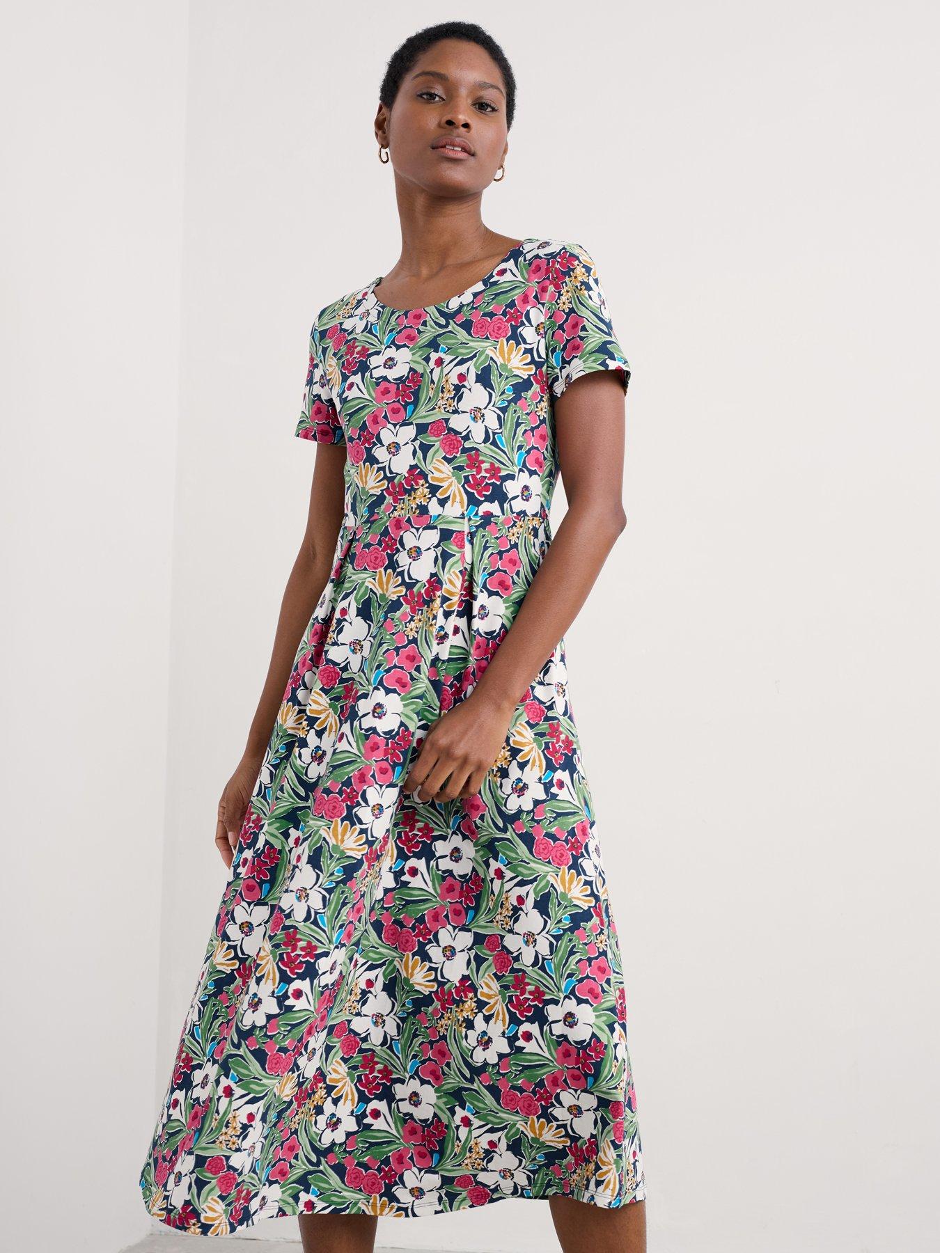 undefined Short Sleeve Veronica Dress - Multi