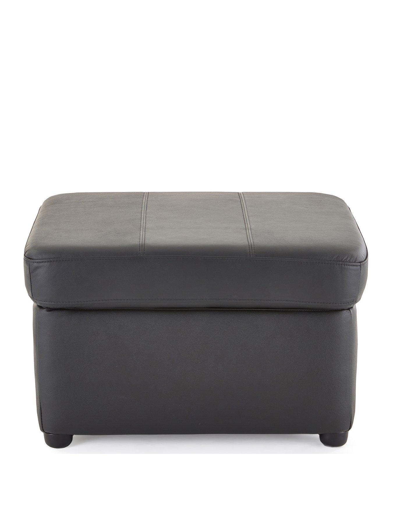 Image 2 of 7 of Very Home Wilmslow Leather Footstool with Storage