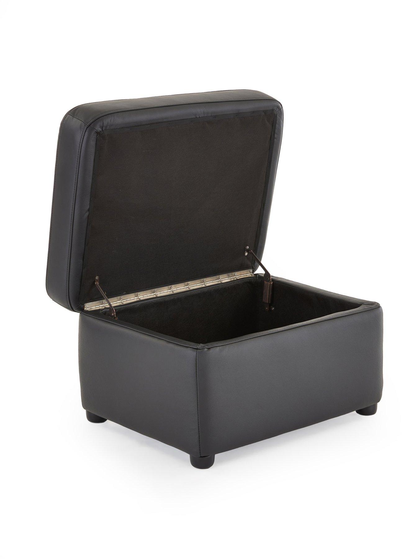 Image 6 of 7 of Very Home Wilmslow Leather Footstool with Storage