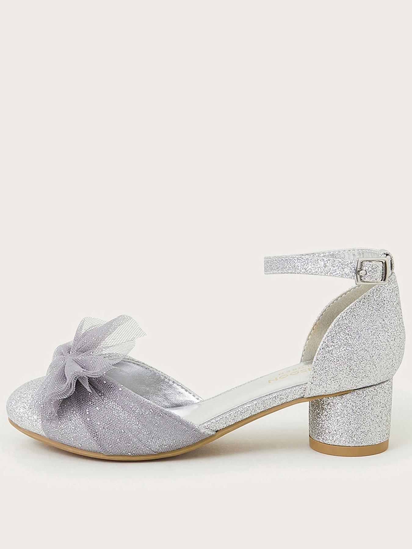 monsoon-girls-net-bow-two-part-heeled-shoes-silver