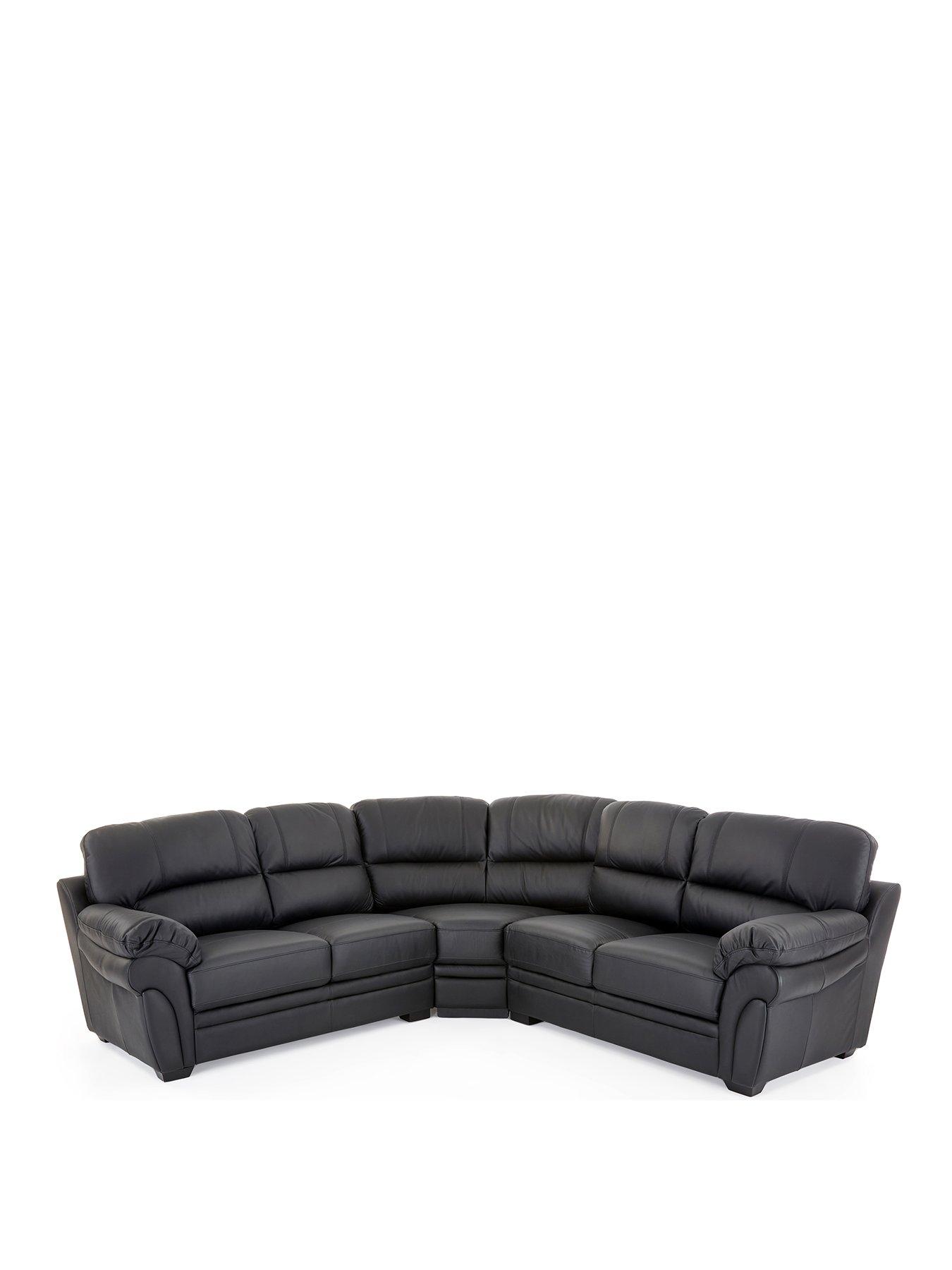 Image 2 of 7 of The Very Collection Wilmslow Leather Corner Group - FSC&reg; Certified