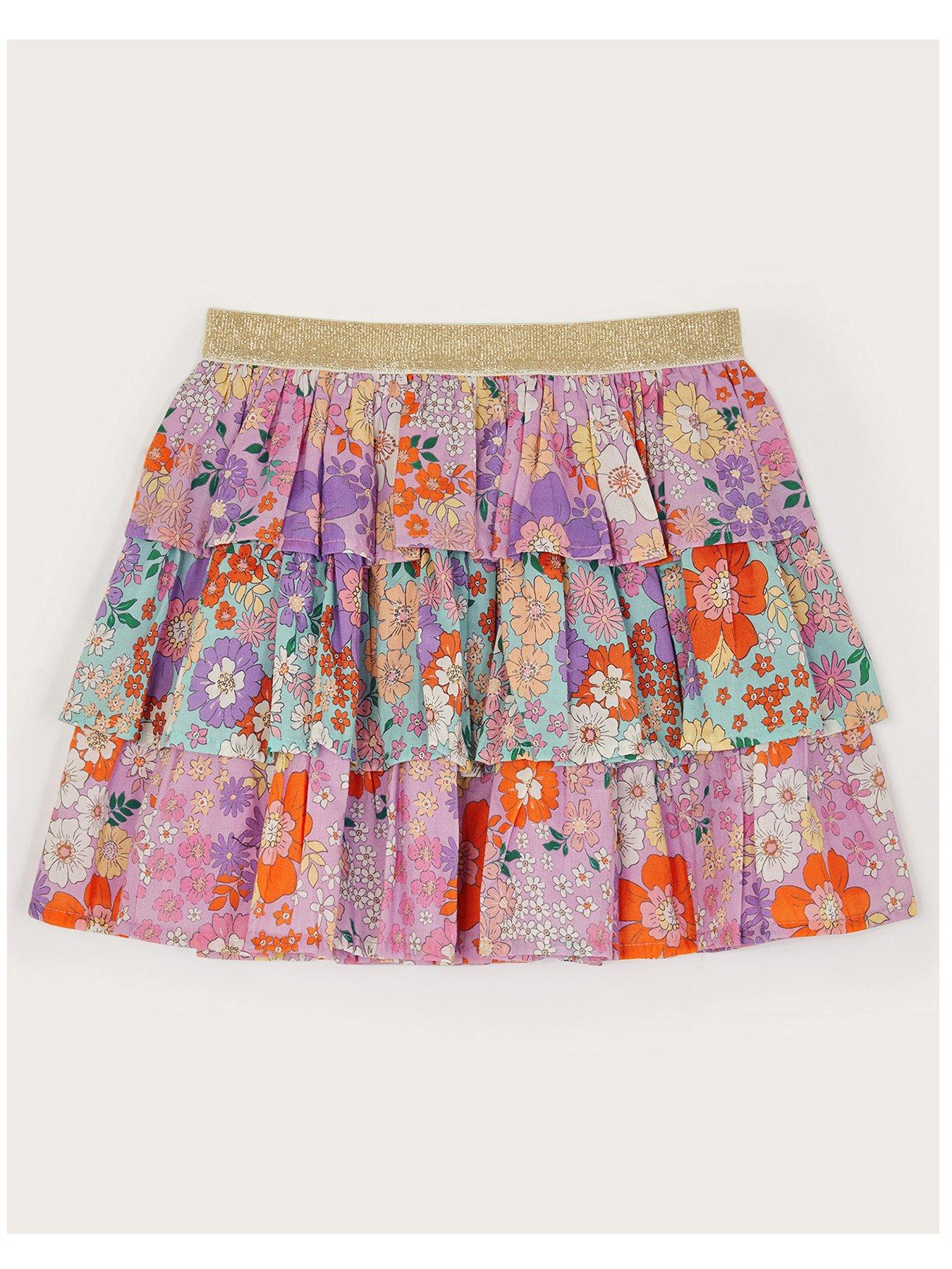 monsoon-girls-floral-print-tiered-skirt-multi