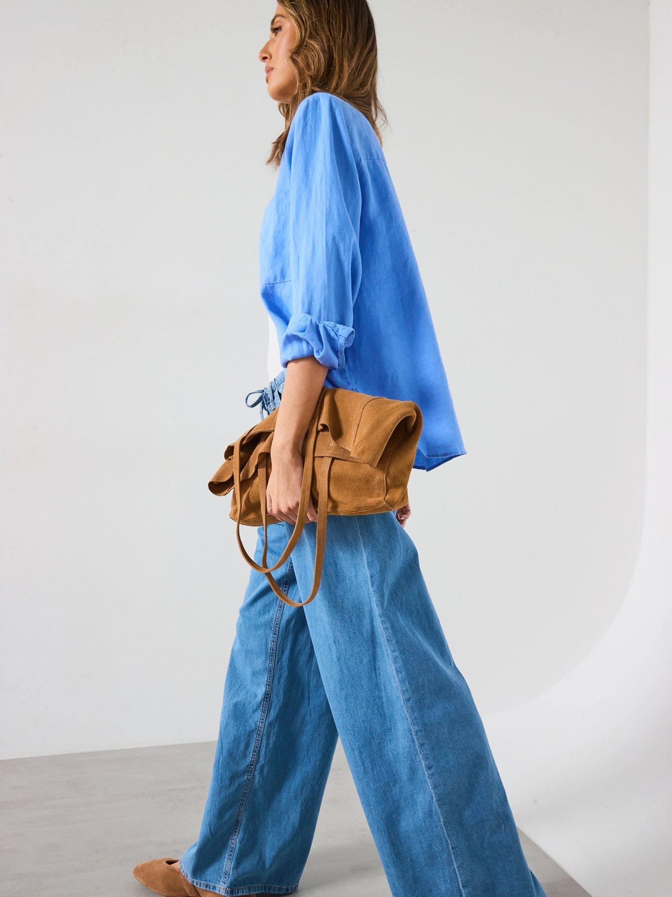 Image 6 of 6 of Mango Shirt Lino - Blue