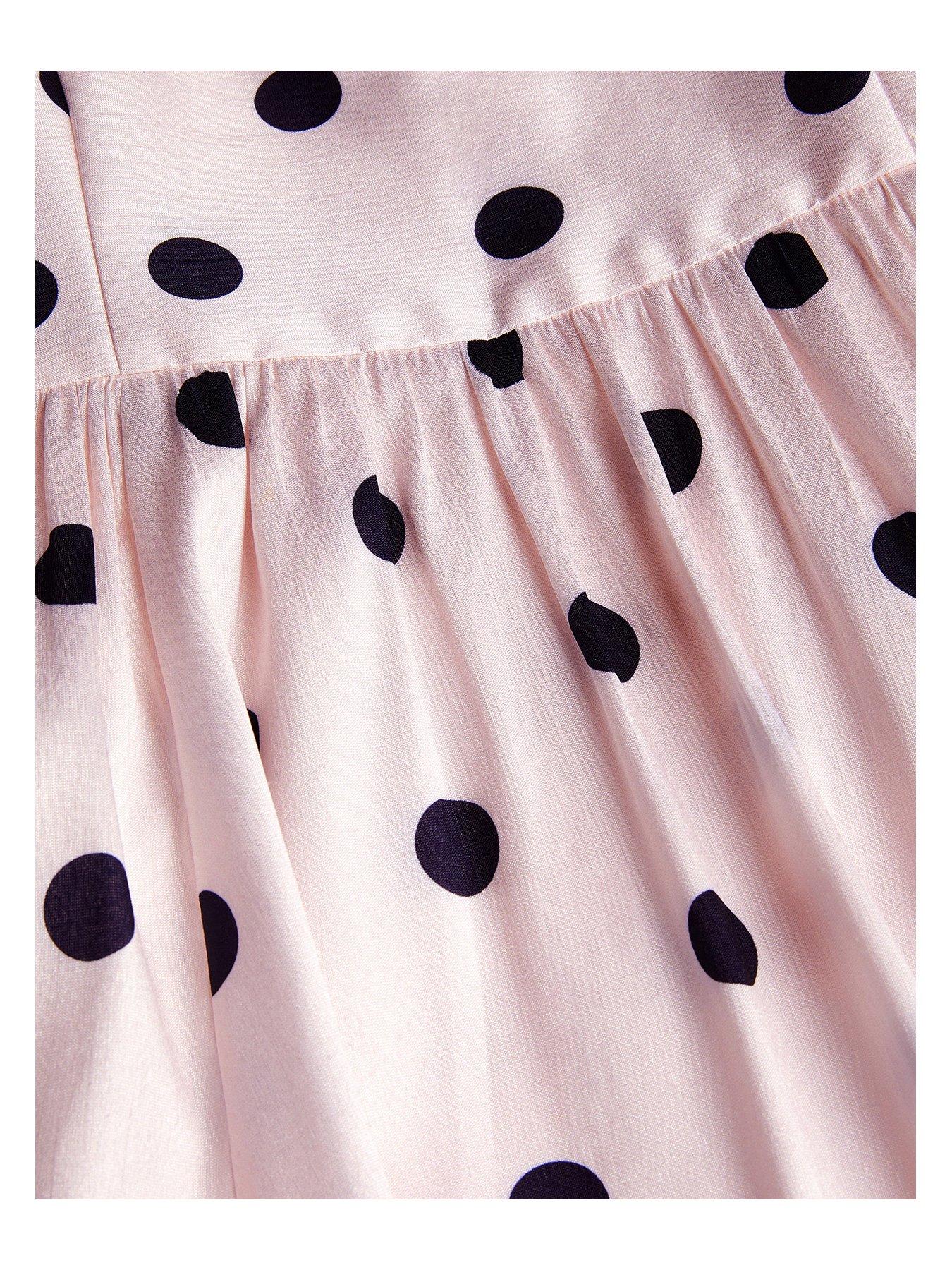  image of monsoon-girls-sicily-spot-mini-dress-light-cream
